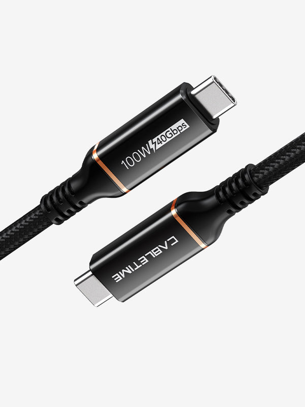 High-Speed USB4 Cable 40Gbps 8K Video Output - 2M/1M Braided Nylon for MacBook Pro, Gaming PC & 4K/8K Monitors - Fast Charging & Data Transfer
