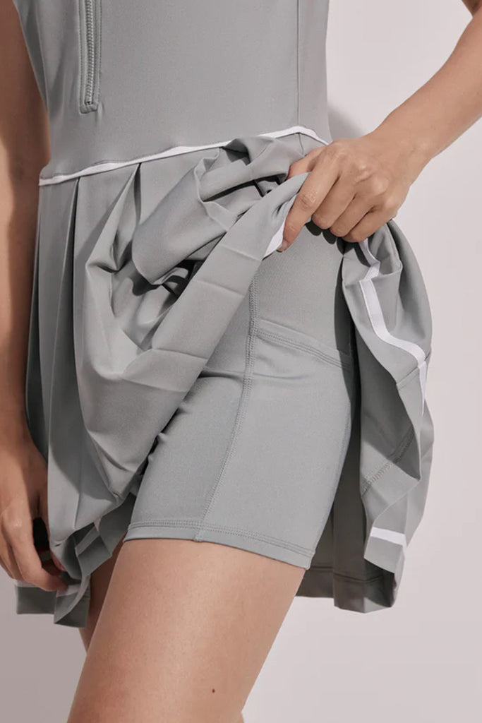 Varley Dalton Court Dress Size 32 in Cool Sage - Elegant Midi Dress for Women | Perfect for Weddings, Cocktail Parties & Office Wear