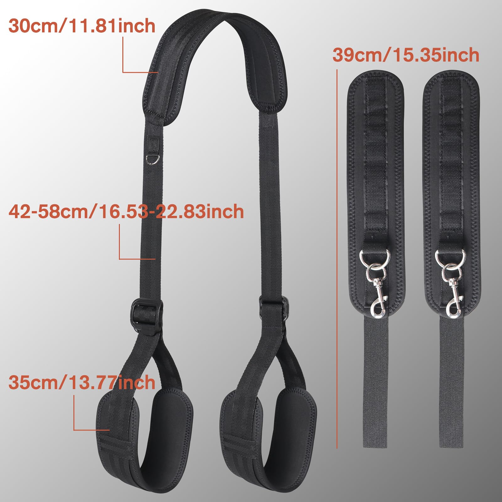 BDSM Bondage Kit for Couples - Adjustable Handcuffs, Leg & Thigh Restraints, Neck to Ankle Straps - Beginner Friendly SM Sex Toys for Women & Men - Perfect for Bedroom Play, Roleplay & Spicing Up Your Love Life