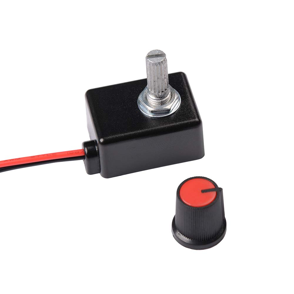 0-10V LED Dimmer Knob Controller - PWM Rotary Dimmer Switch for Dimmable LED Lights, Spotlights & Grow Lamps - Perfect for Home, Office & Indoor Gardening Lighting Control