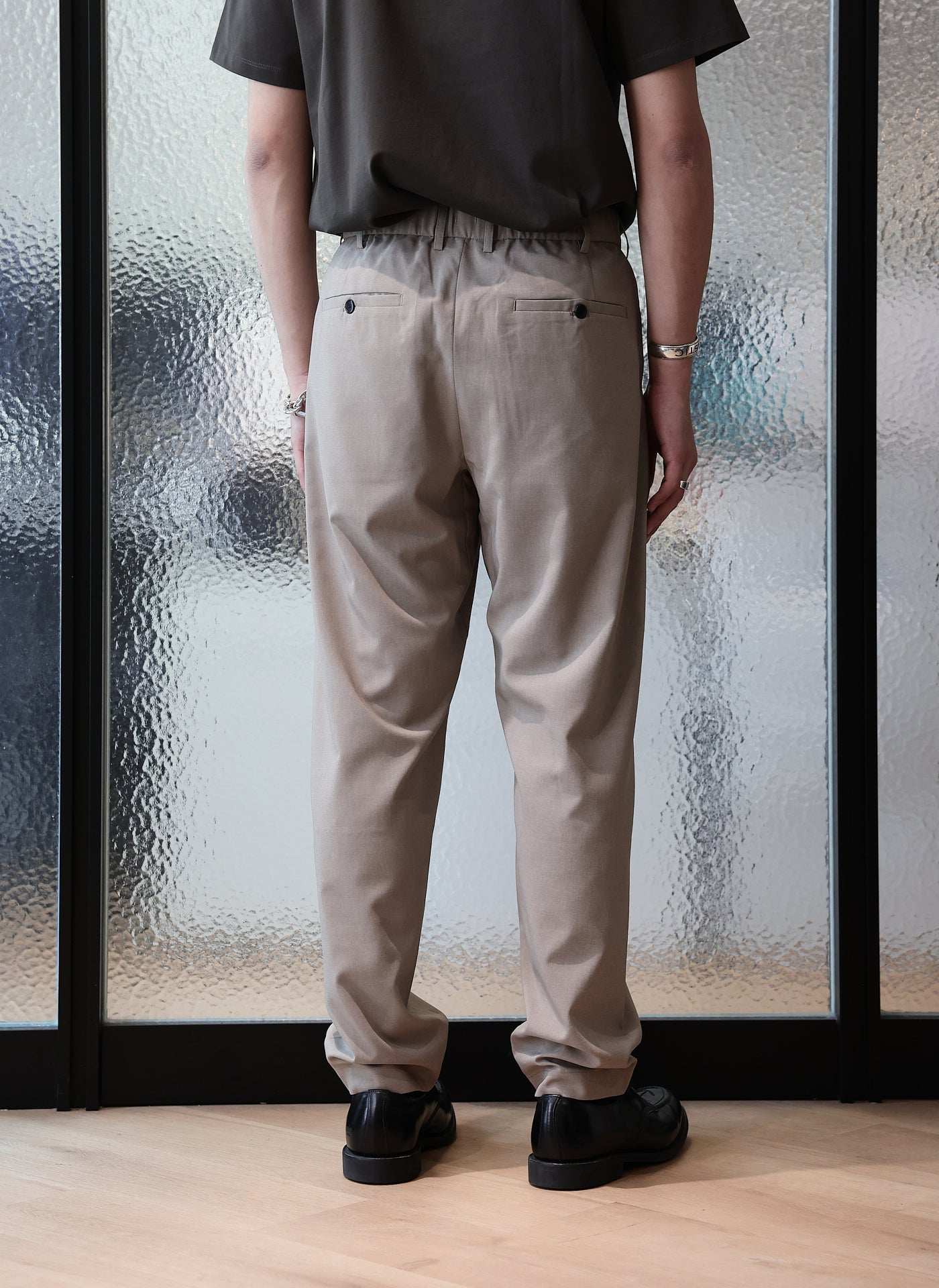 Stylish Polyester Wide Tapered Easy Pants for Women - Comfortable Loose Fit Casual Trousers - Perfect for Yoga, Lounge, Travel & Everyday Wear