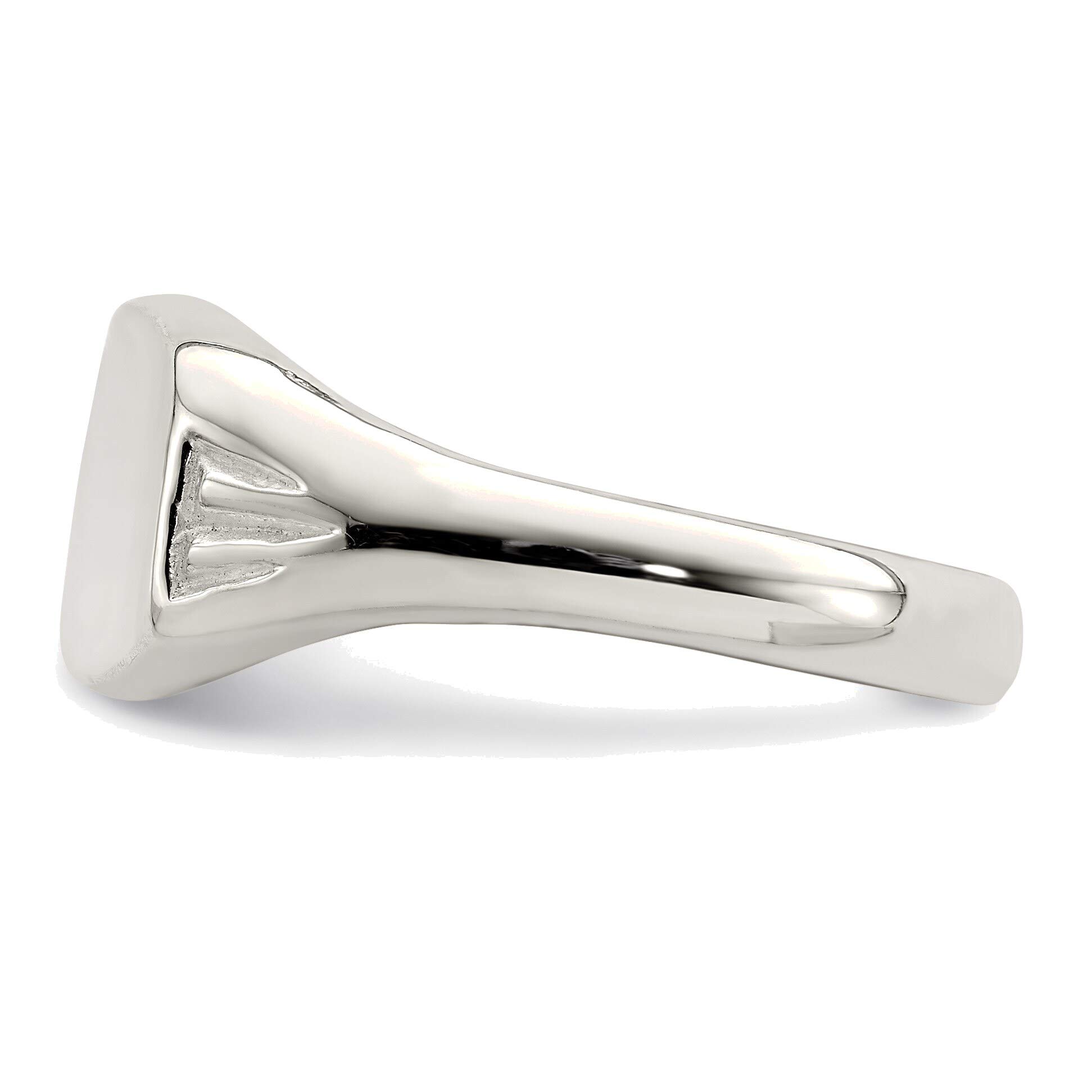 Sterling Silver Signet Ring Size 8 - Elegant Jewelry for Men & Women