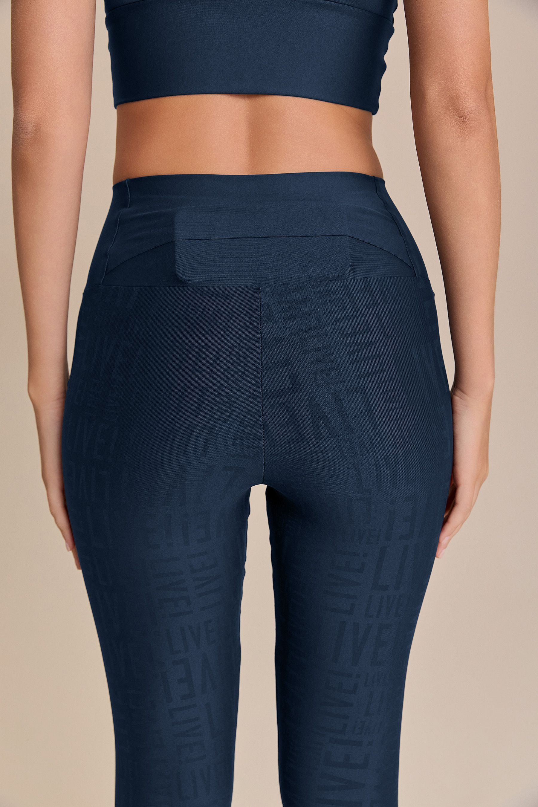 Pocket Back Reflex Long Leggings - High Waist Yoga Pants for Women with Side Pockets - Perfect for Running, Workout & Gym
