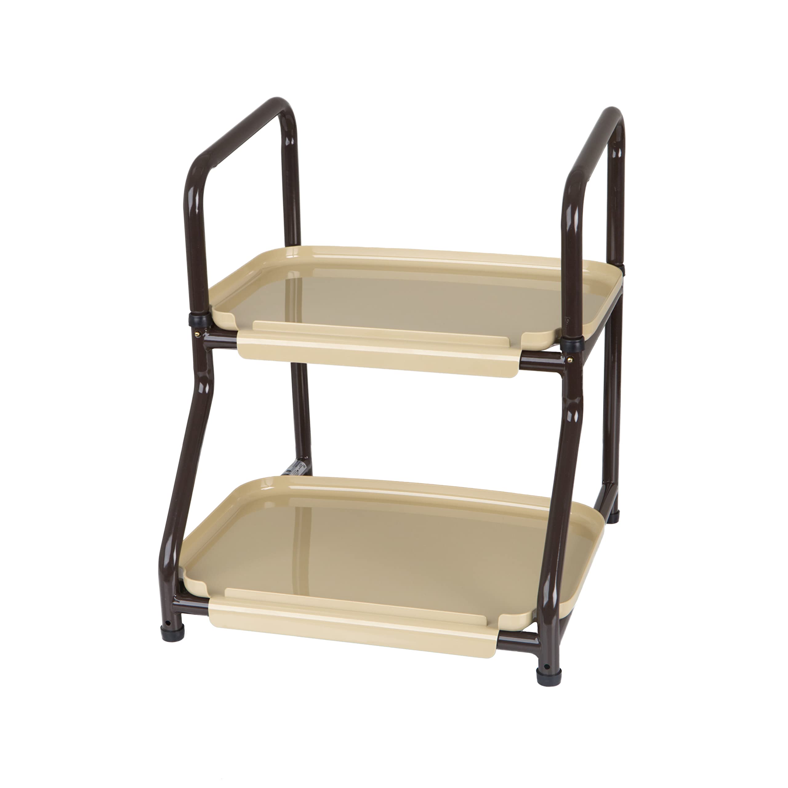 Adjustable Height Homecraft Shelf Trolley - Mobile Storage Organizer for Bedroom, Kitchen & Office - Rolling Utility Cart with Wheels for Easy Organization & Space Saving