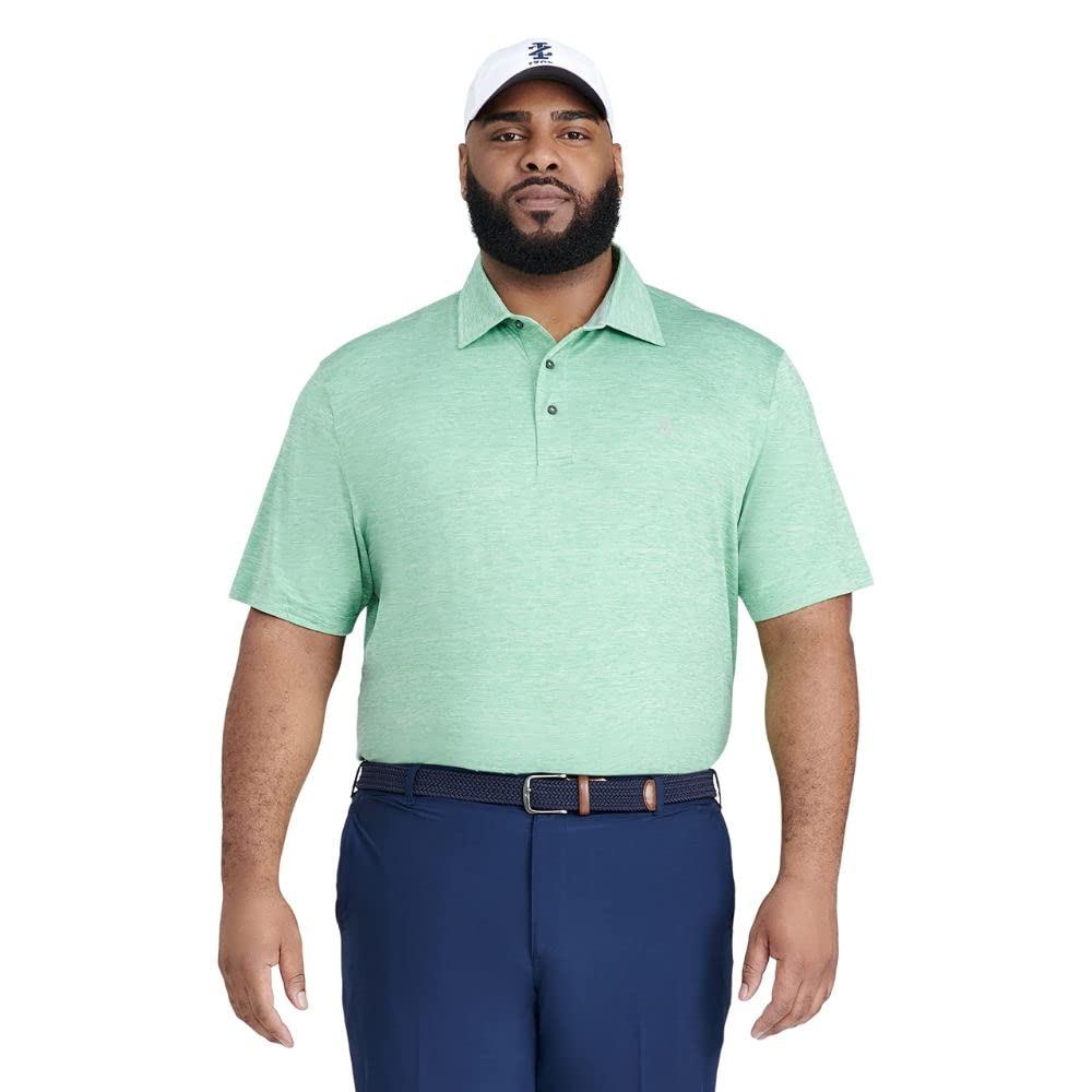 IZOD Men's Big & Tall Golf Polo Shirt - Moisture Wicking Short Sleeve Performance Shirt for Golfing & Casual Wear