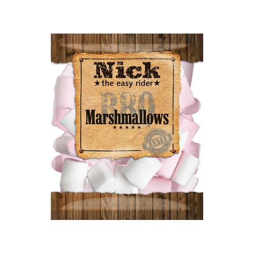 Premium Nick the Easy Rider Marshmallows 200g - Soft & Fluffy Gourmet Marshmallows for Baking, Hot Cocoa, Camping & Desserts