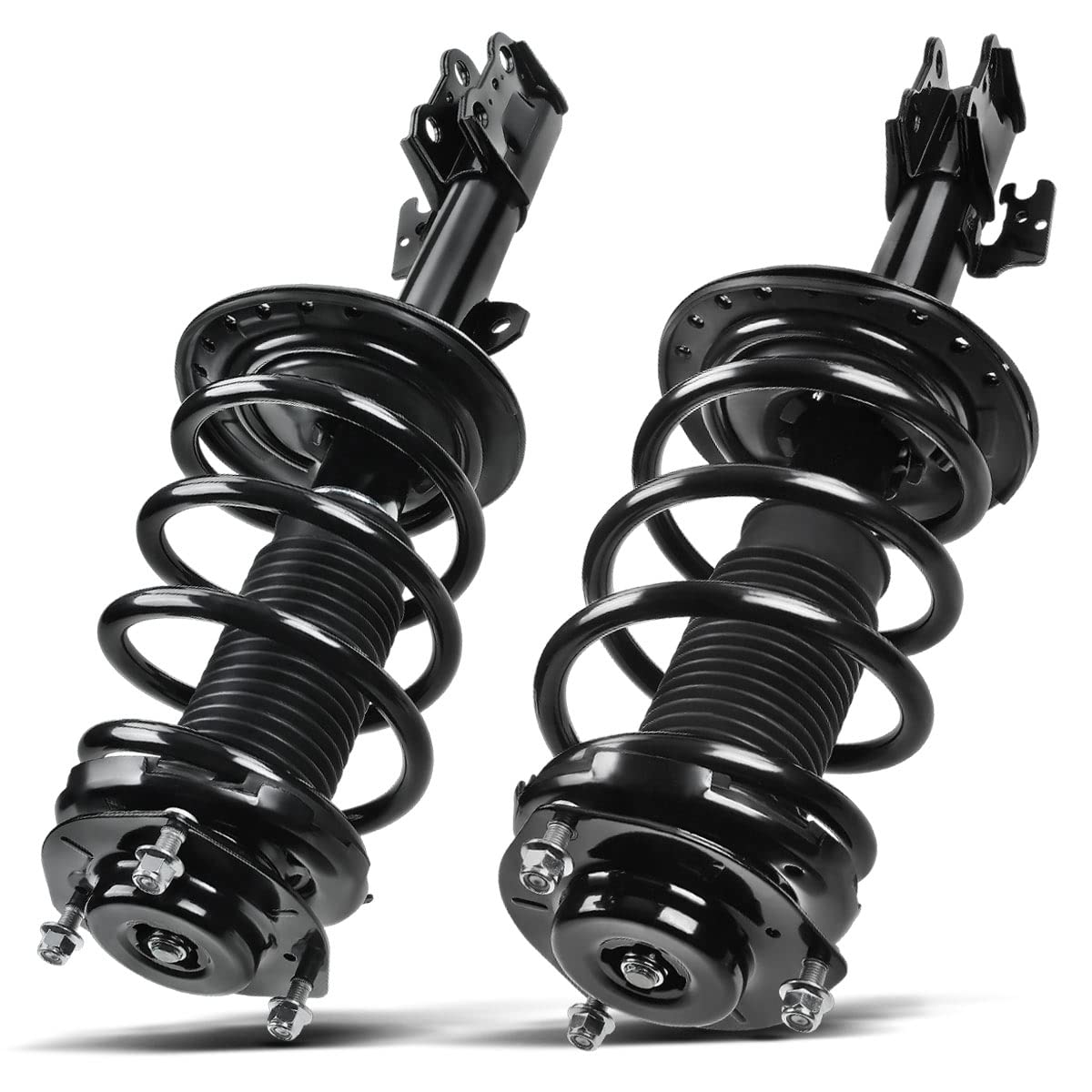 Premium Front Pair (2) Complete Strut & Coil Spring Assembly for 2011-2013 Toyota Highlander 2.7L FWD Auto 6-Speed Transmission - Smooth Ride & Enhanced Handling for City Driving & Highway Commutes
