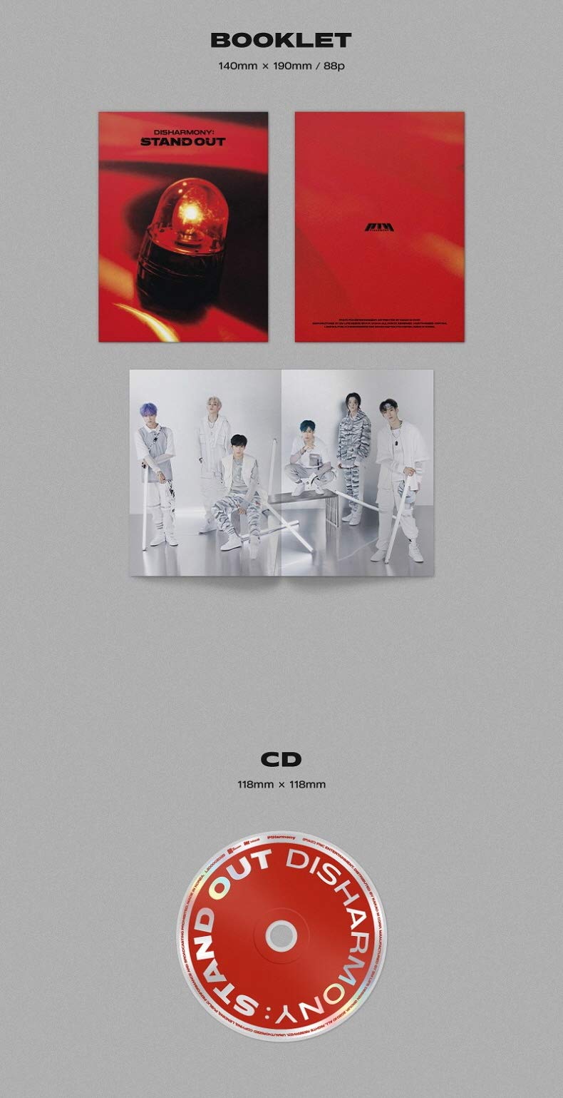 FNC Entertainment P1Harmony - Disharmony: Stand Out (1st Mini Album) CD + Photobook | K-Pop Music Album for Fans, Collectors & Gift Giving | Perfect for Concerts, Dance Covers & K-Pop Collections