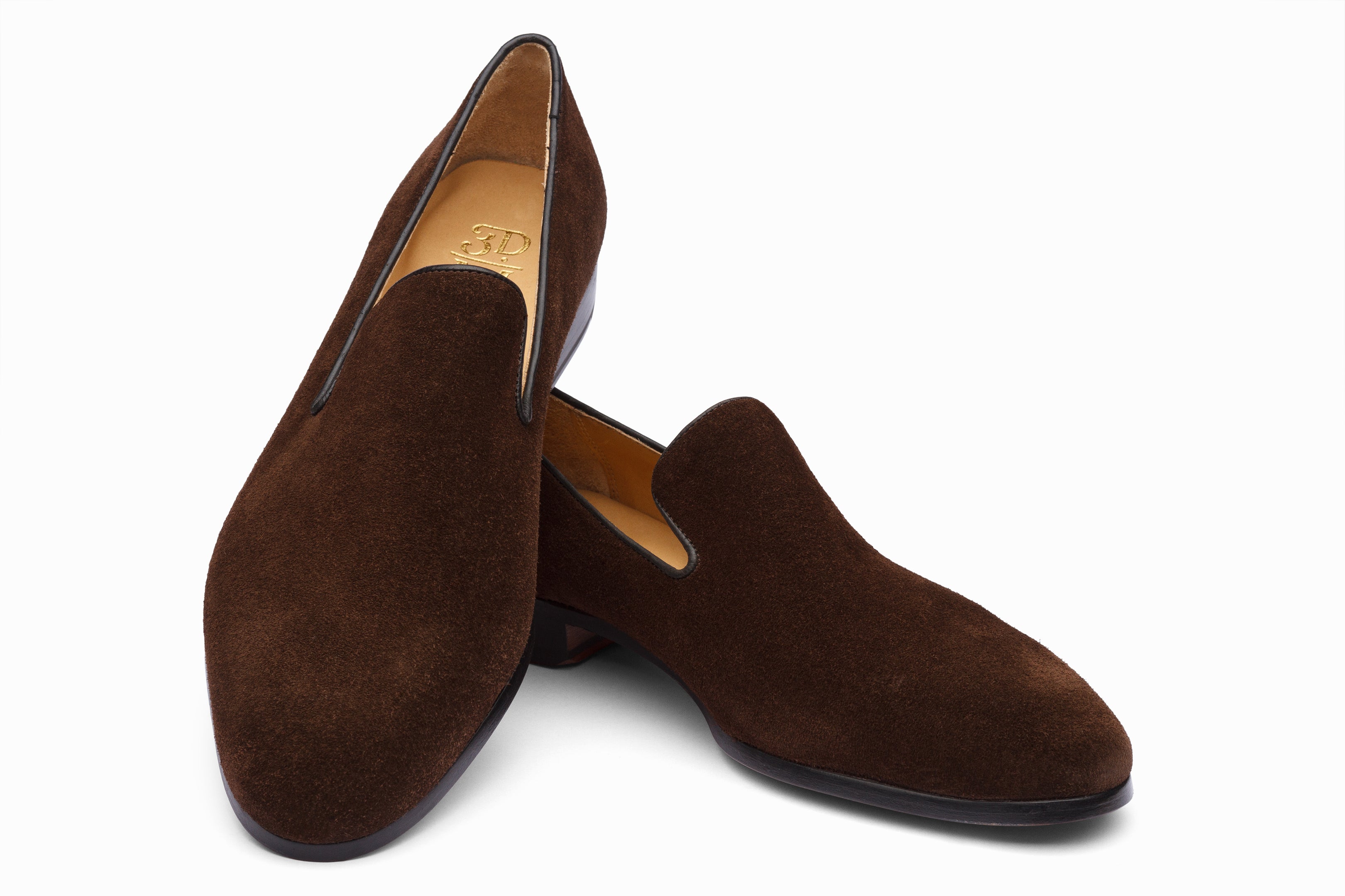 Brown Suede Venetian Loafers for Men - Comfortable Slip-On Dress Shoes for Office, Casual & Travel