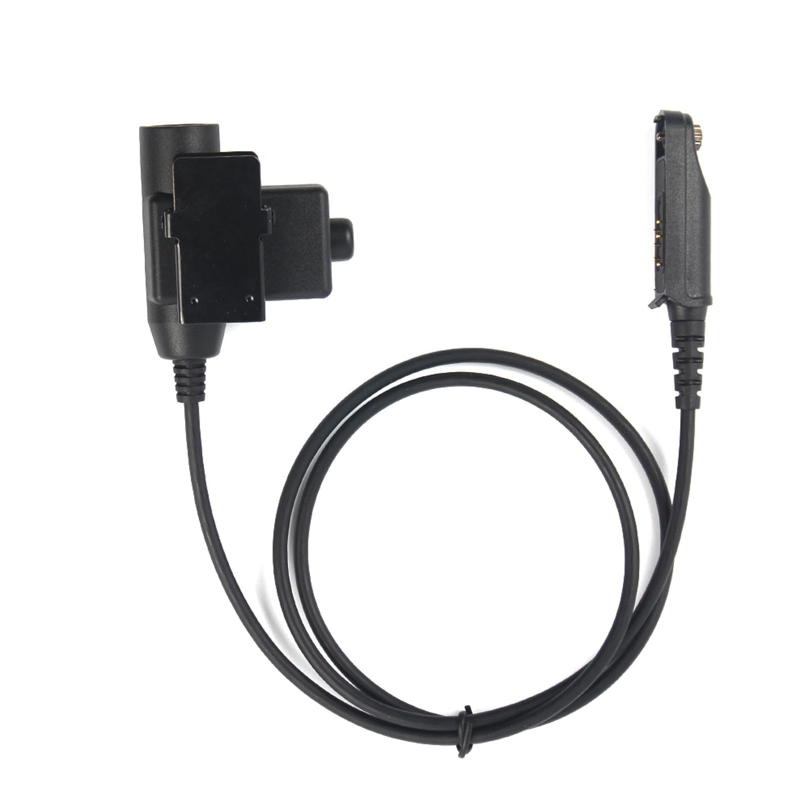 MOOKEENONE U94 PTT Cable Plug Headset Adapter for Baofeng UV-9R UV-9R Plus UV-XR Walkie Talkie - Compatible with Two-Way Radios for Outdoor, Hunting, and Emergency Communication