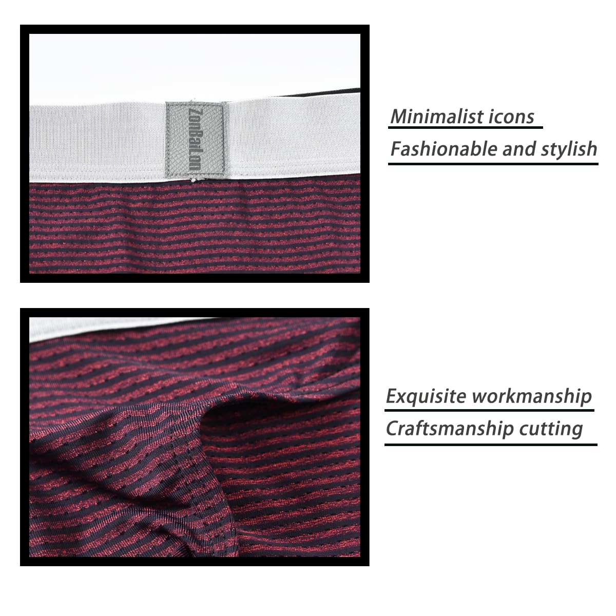 **Sexy Striped Men's Bulge Pouch Briefs - No Roll Leg, Wide Waistband, Ultra Soft Cotton Underwear for Comfort & Confidence - Perfect for Everyday Wear, Gym & Intimate Moments**