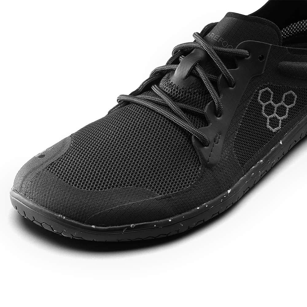 Vivobarefoot Primus Lite 3.5 Men's Barefoot Shoes - Obsidian Color | Lightweight Minimalist Running & Gym Training Shoes for Natural Movement