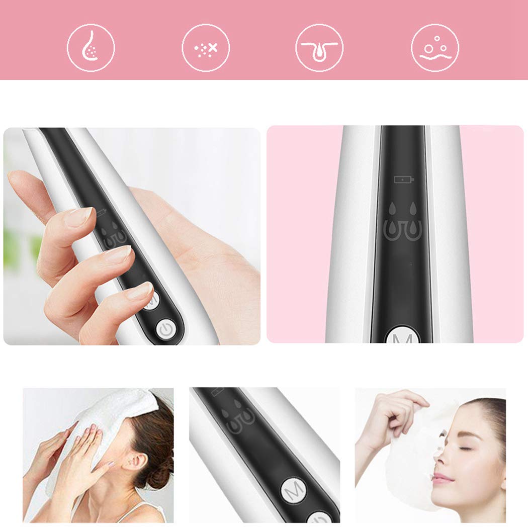 Professional Electric Blackhead Remover Kit - Portable Pore Cleaner & Blackhead Extractor Tool Set for Women | Perfect for Home Spa & Travel Skincare Routine