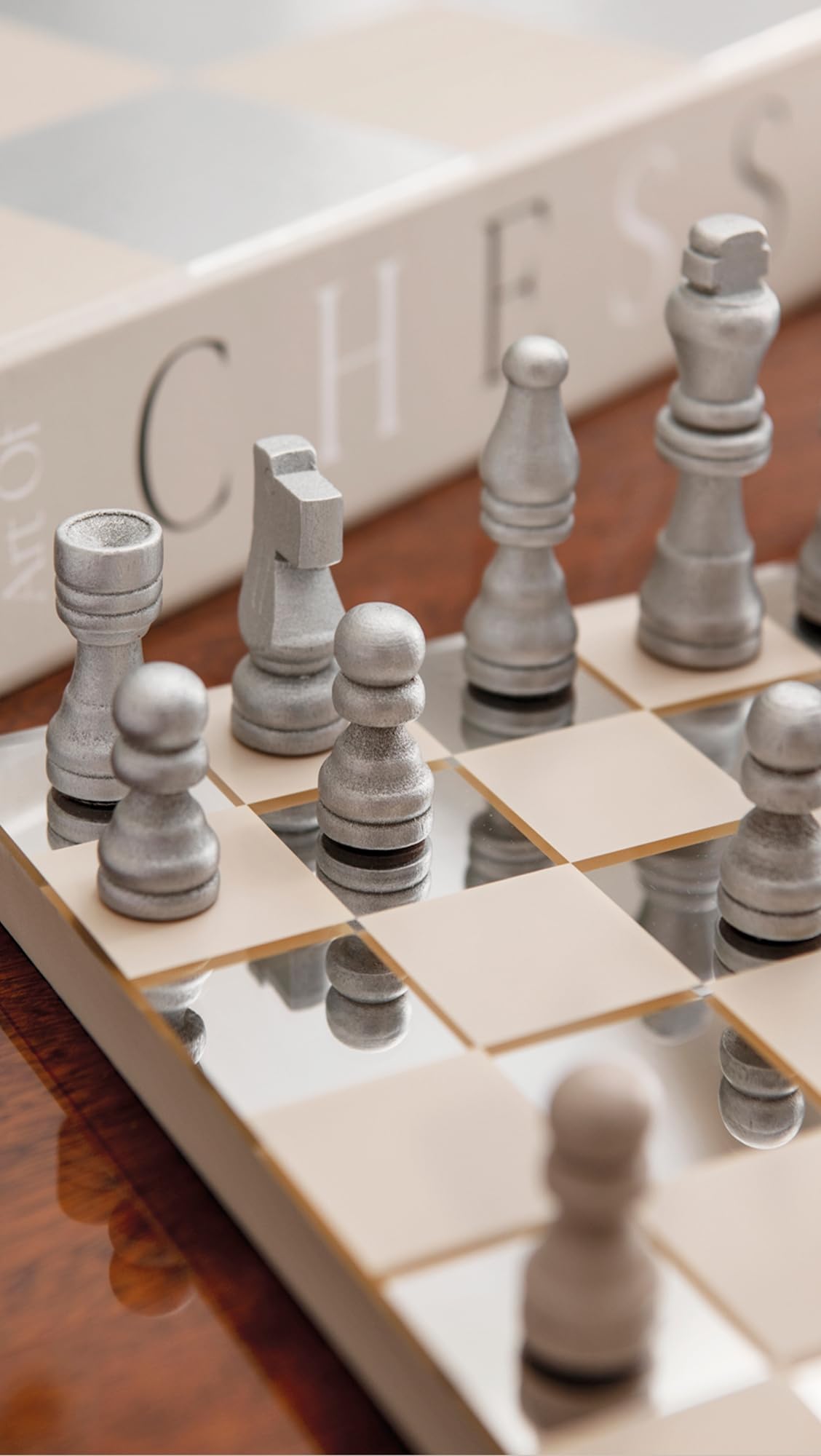 Women's The Art of Chess Mirror - Elegant Wall Decor for Home, Office & Chess Enthusiasts | Perfect Gift for Chess Lovers & Interior Design