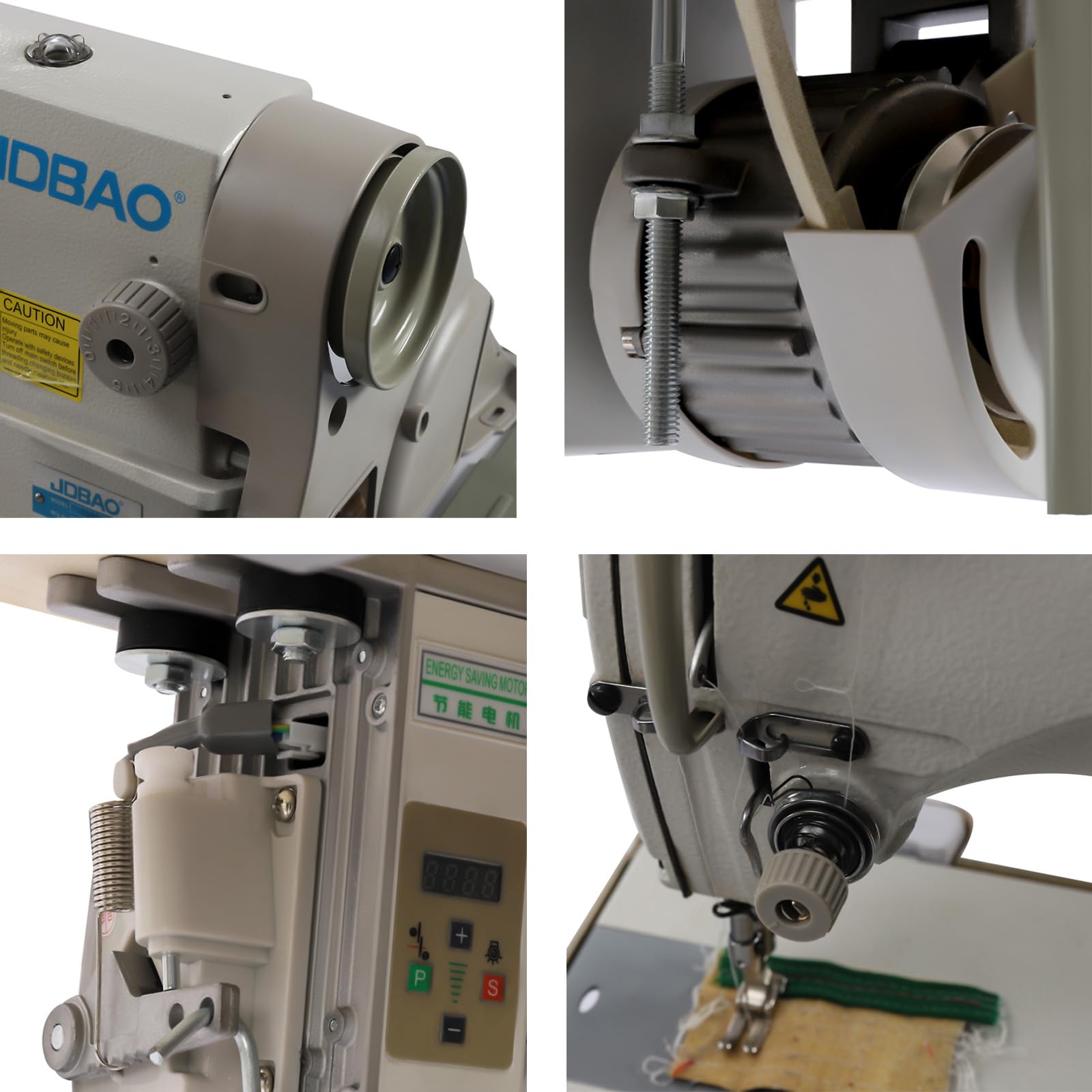 Heavy Duty Industrial Sewing Machine 550W Motor - 3500 Stitches/Min Commercial Sewing Machine for Chiffon, Denim, Wool, Canvas, Flannel & Gauze - Perfect for Upholstery, Leather Craft, Tailoring & Home DIY Projects