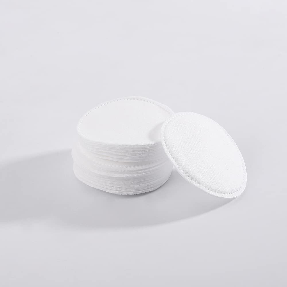 100% Cotton Facial Makeup Remover Pads - Soft Round Reusable Pads (Pack of 2, 200 Count) | Gentle for Sensitive Skin, Perfect for Daily Makeup Removal & Skincare Routine