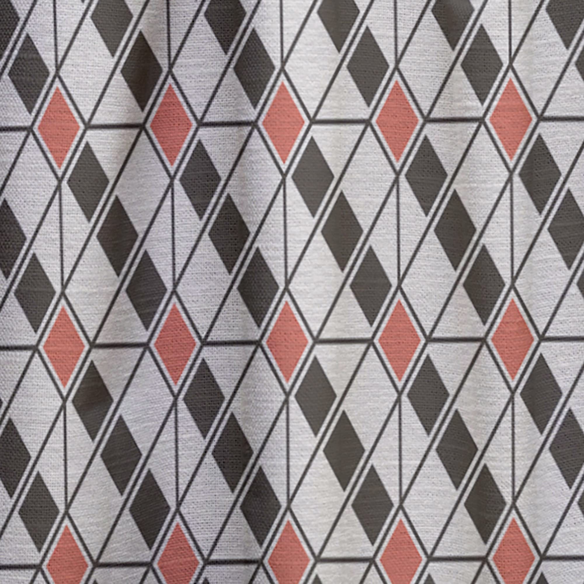 DesignQ Abstract Retro Pattern Thermal Insulated Curtains - Single Panel 52x95 Inches - Blackout Drapes for Bedroom & Living Room - Perfect for Home Decor, Privacy & Energy Efficiency