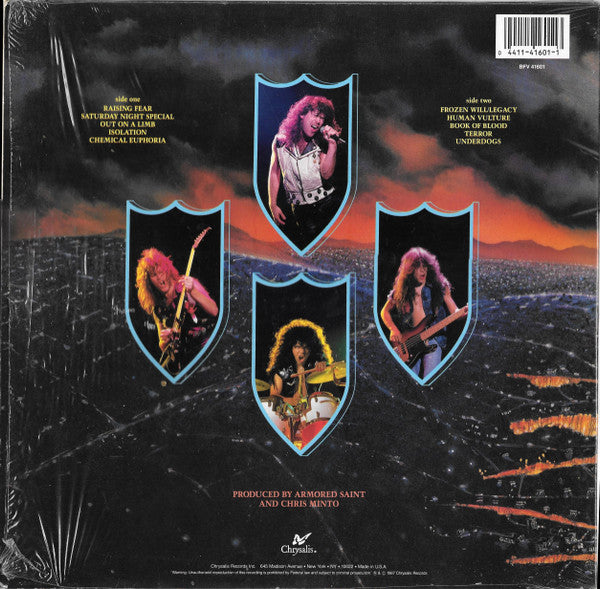 Armored Saint Raising Fear Vinyl LP Album (VG+ Condition) - Perfect for Rock Music Collectors & Vinyl Enthusiasts