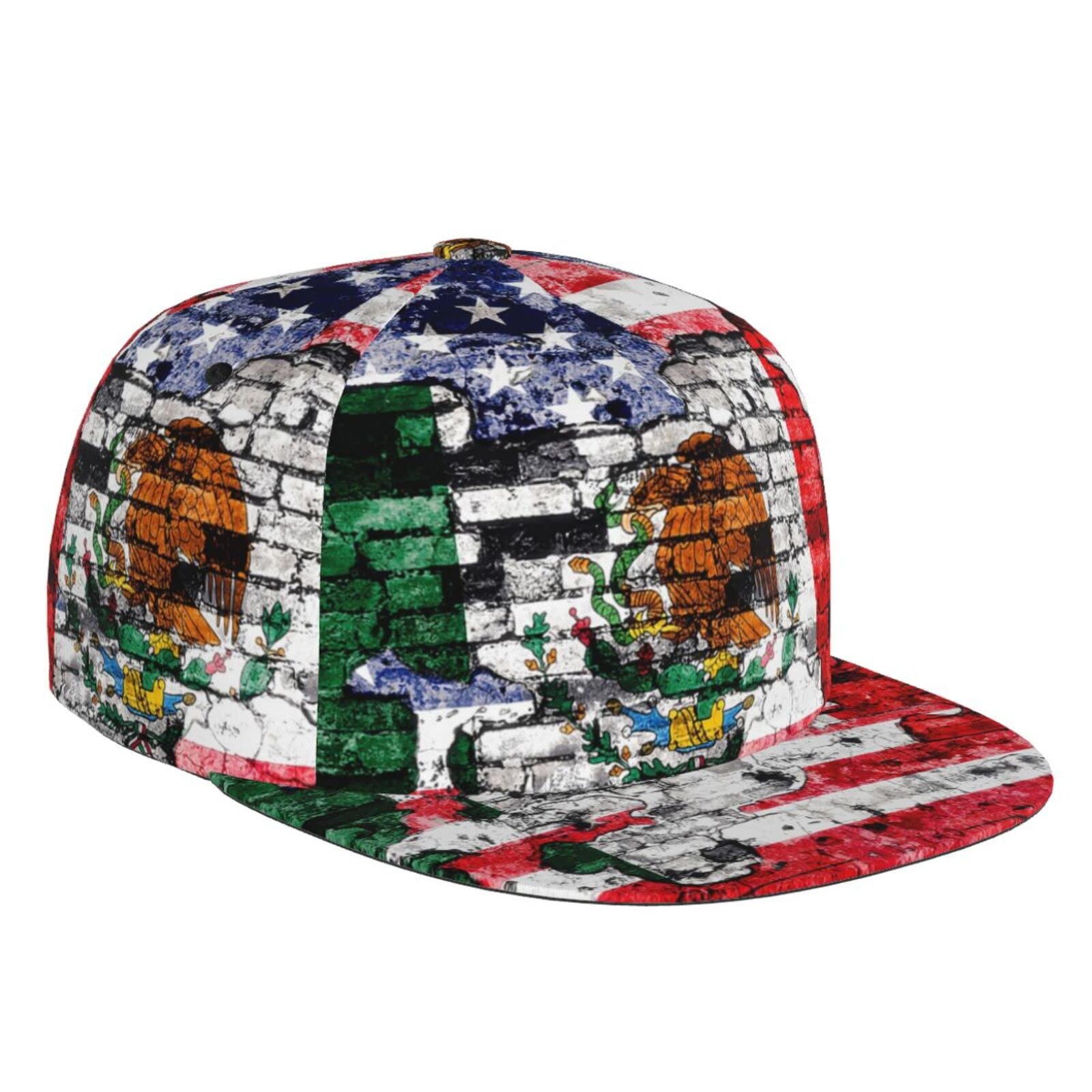 Mexico Flag Baseball Cap - Adjustable Mexican Dad Hat for Men & Women - Fashion Casual Flat Brim Sun Hat - Perfect for Sports, Outdoor Activities & Patriotic Events