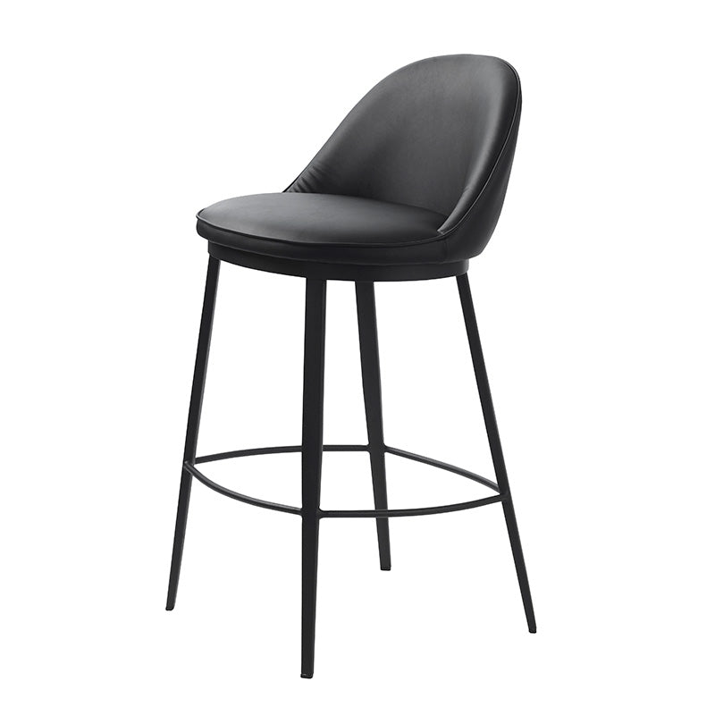 GAIN Counter Stool - Modern Black Bar Stool for Kitchen Island, Breakfast Nook & Home Decor | Adjustable Height & Comfortable Seating
