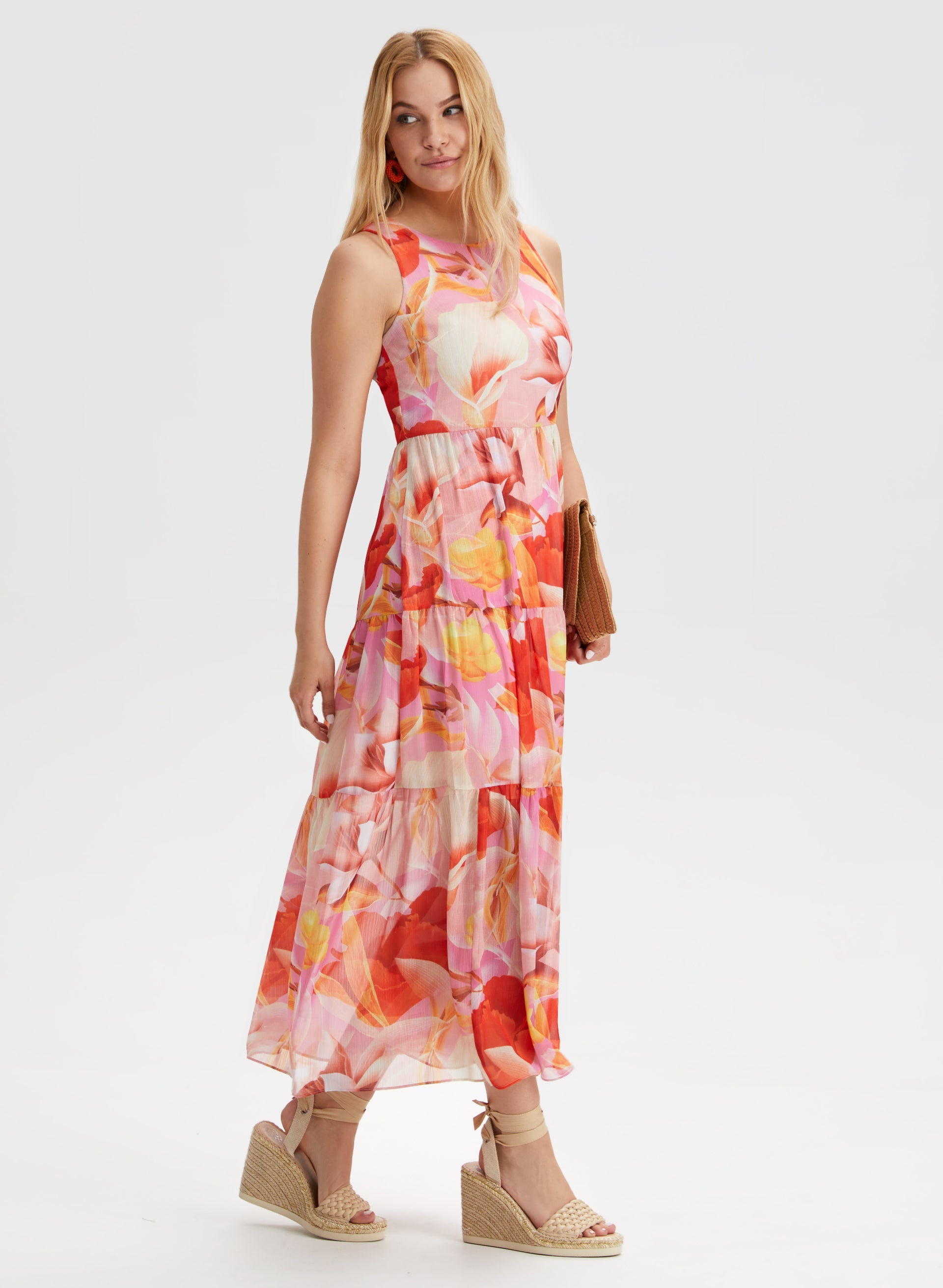 Floral Print Dress for Women - Summer Flowy Boho Maxi Dress with Pockets | Perfect for Beach, Vacation & Casual Outings