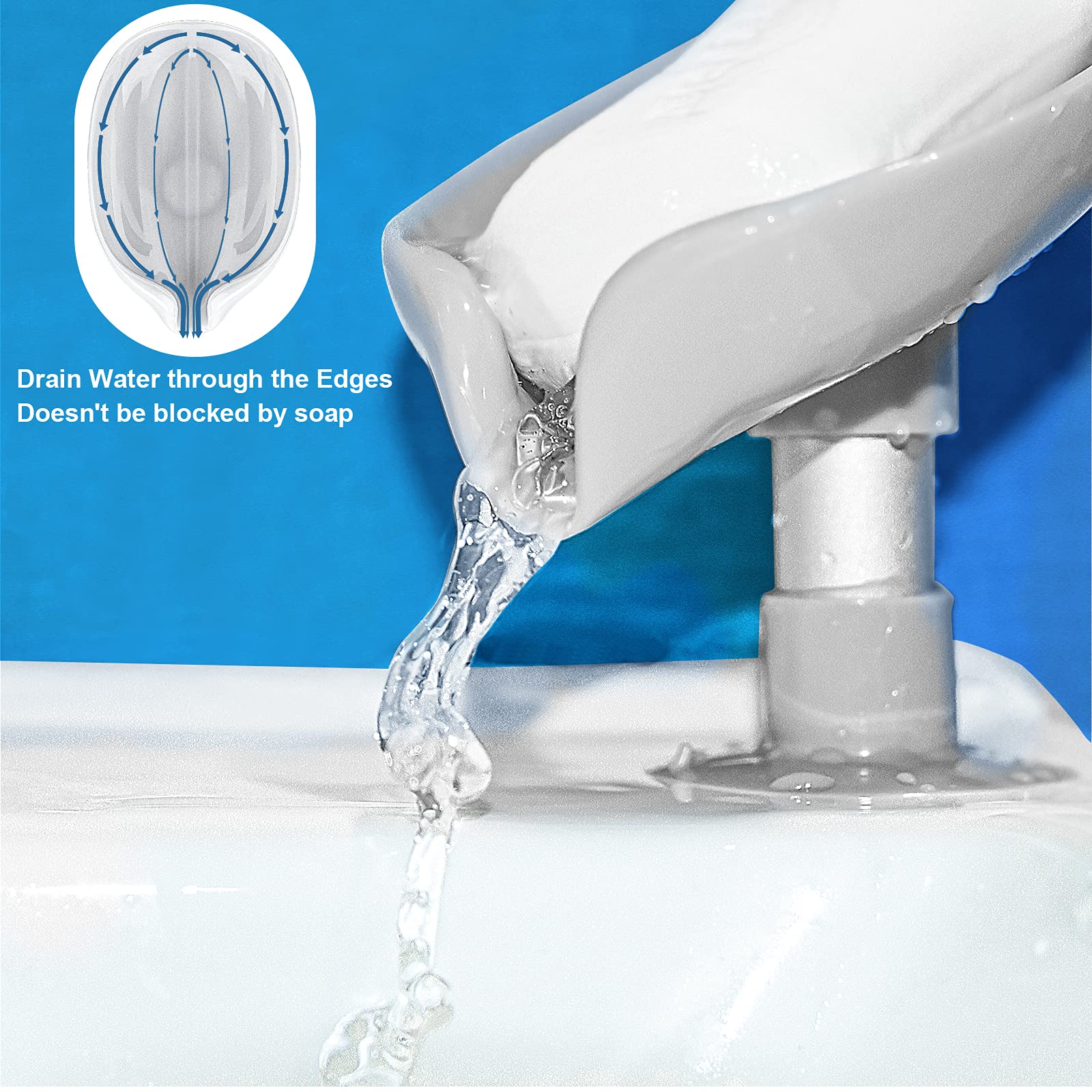 2 Pack Leaf-Shaped Soap Holder with Suction Cups - Self Draining, Non-Slip Bar Soap Dish for Shower, Bathroom, Kitchen Sink - Easy to Clean, Modern Grey & Green Design - Perfect for Bath Essentials Organization and Small Space Saving