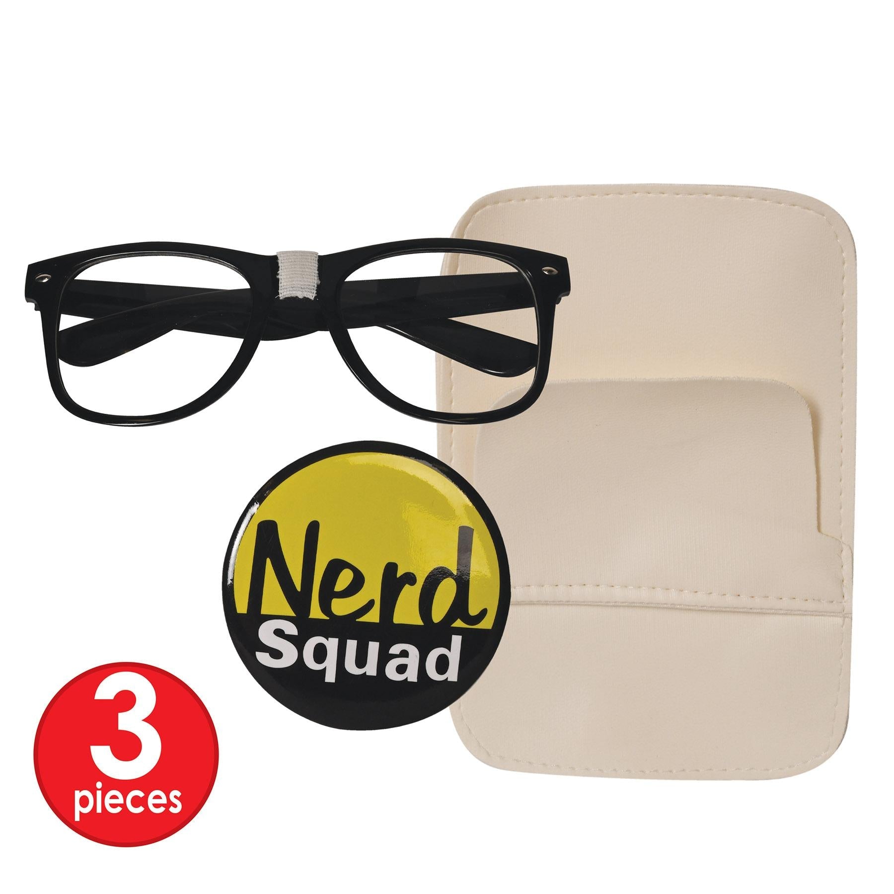 12 Pack Beistle Instant Nerd Costume Kit - Fun Party Accessories for Halloween, Cosplay & Themed Events