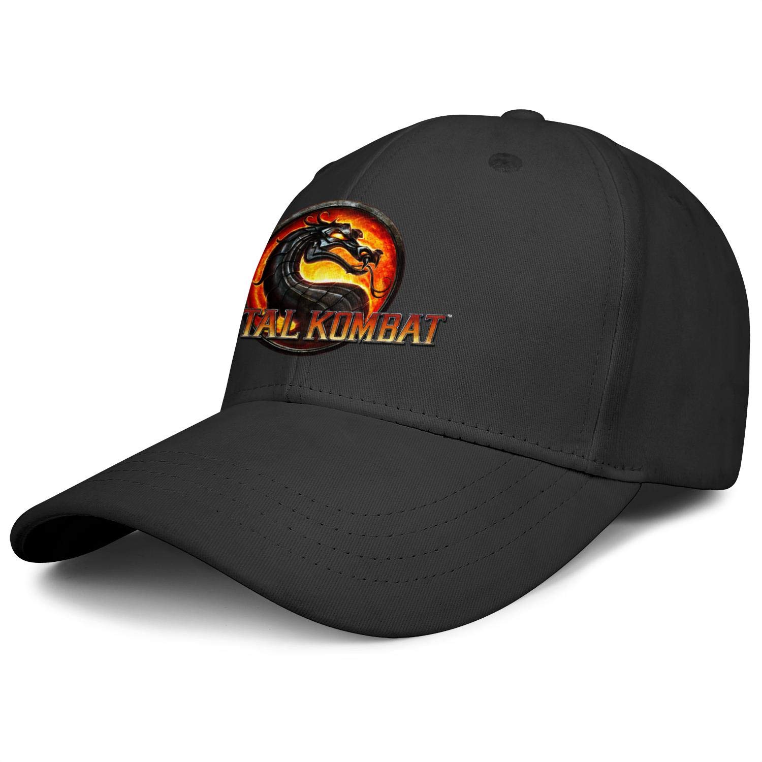 Mortal Kombat Dragon Logo Baseball Cap for Men & Women - Adjustable Golf Hat with Mesh Back for Sun Protection - Perfect for Sports, Outdoor Activities, and Casual Wear