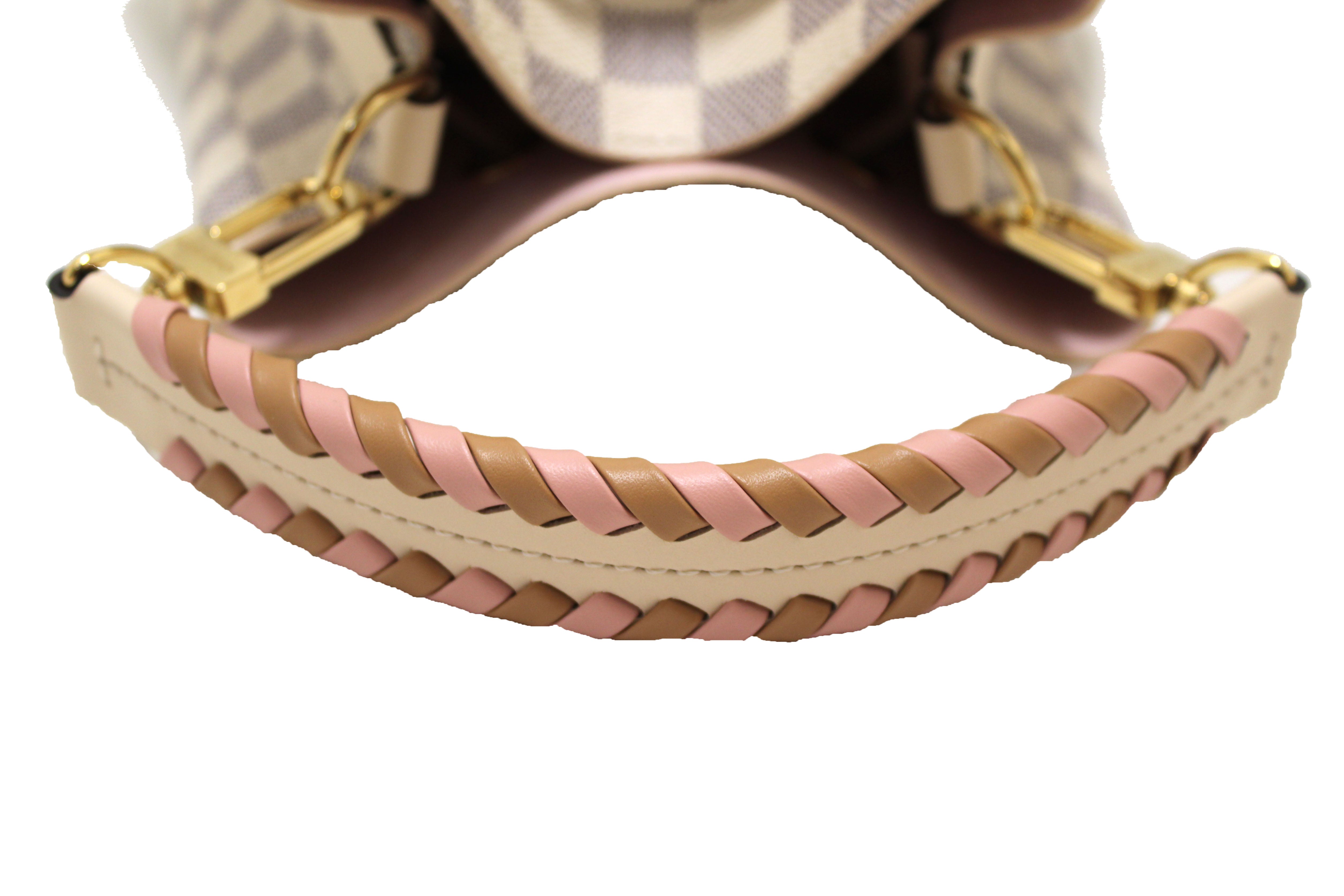 Authentic Louis Vuitton Damier Azur Canvas NeoNoe BB Crossbody Bag with Braided Handle - Luxury Designer Handbag for Women, Perfect for Work, Travel & Everyday Use