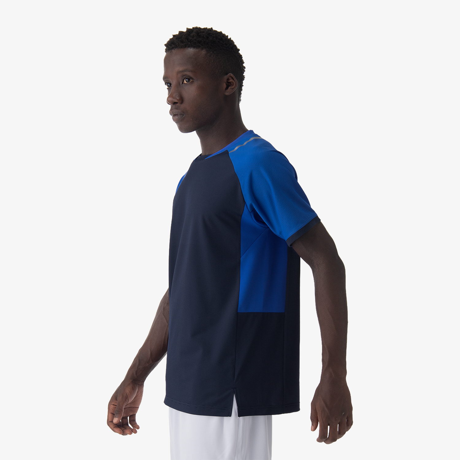 Yonex Men's Crew Neck Tennis Shirt 10633 - Dark Navy - Moisture Wicking & Breathable for Sports & Casual Wear