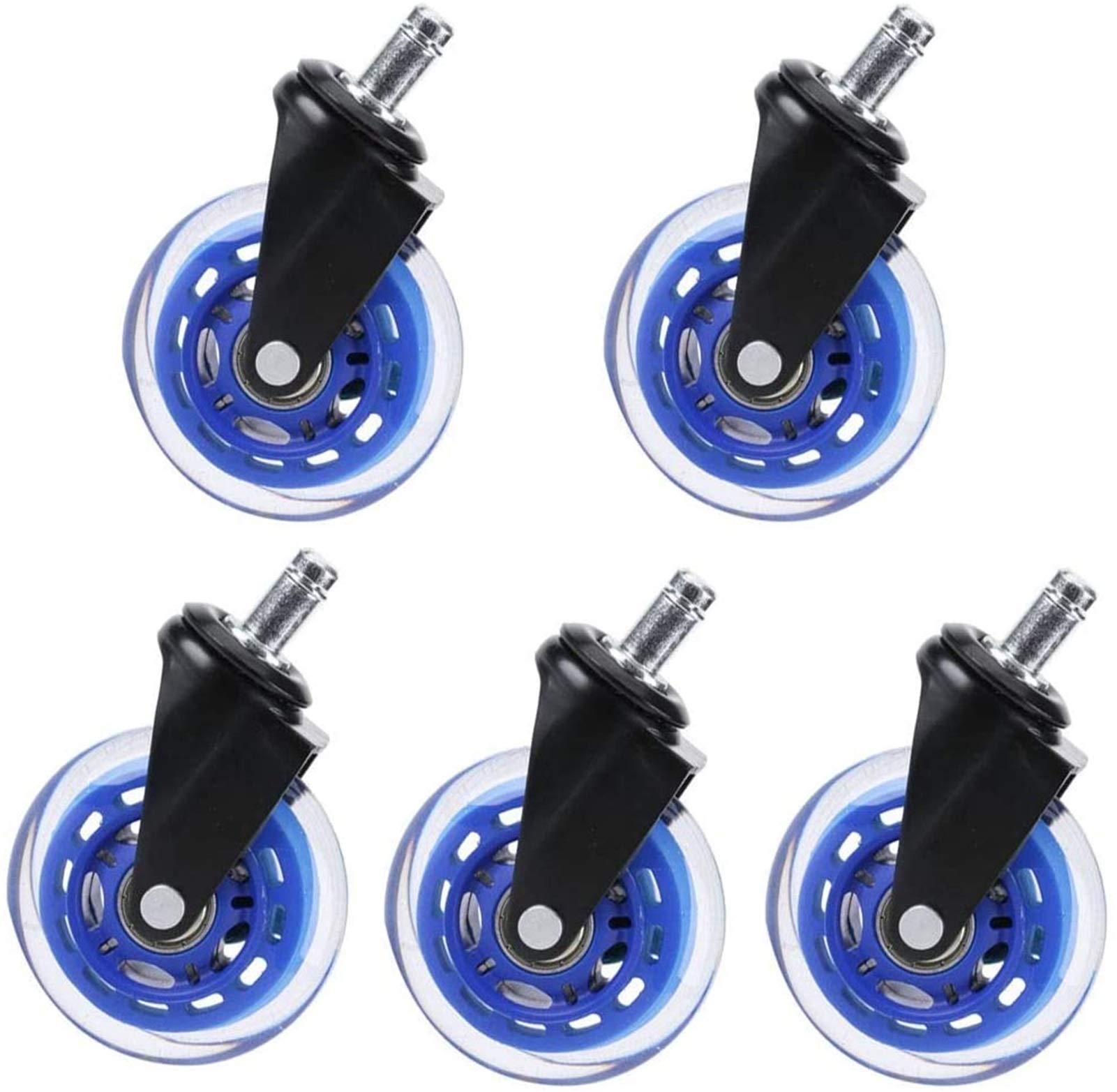 zjliudp Premium 75mm Wheelchair Casters - Heavy Duty Replacement Steering Wheels for Strollers & Mobility Chairs (5-Pack) - Ideal for Indoor/Outdoor Use on Smooth Surfaces