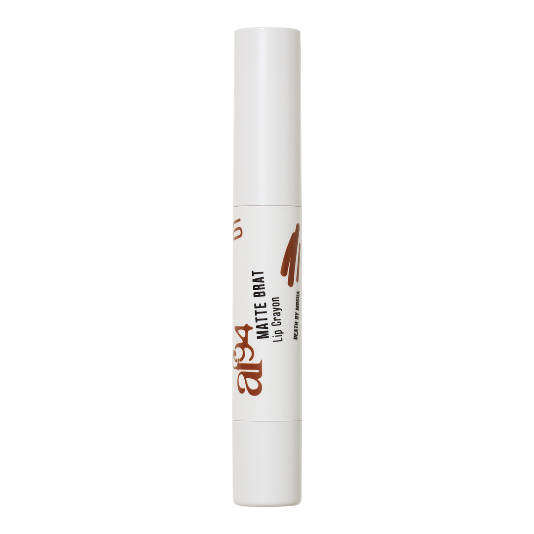 Matte Brat Long Lasting Lip Crayon - Death by Mocha Shade | Highly Pigmented, Smudge-Proof Matte Lipstick for All-Day Wear | Perfect for Date Night, Parties & Everyday Makeup Looks