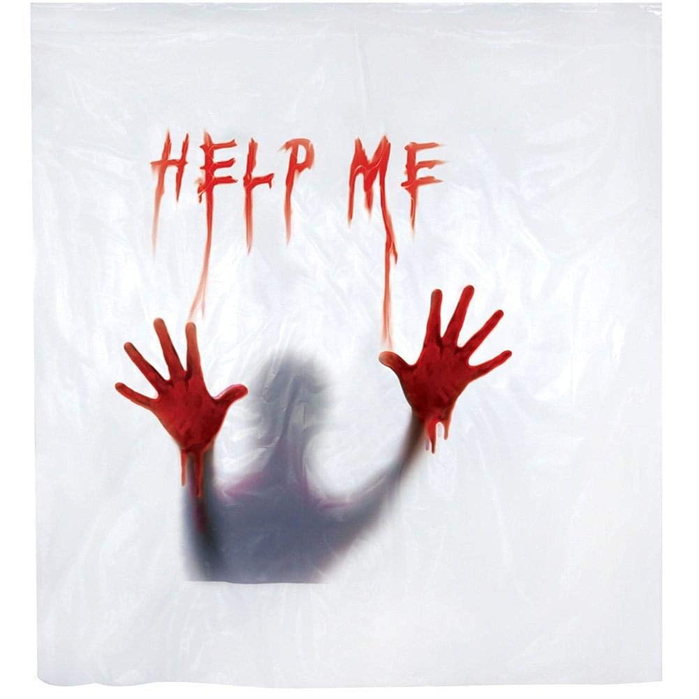 Sunstar Help Me Shower Curtain - Waterproof Bathroom Decor with Fun Design - Perfect for Small Bathrooms & Kids' Showers