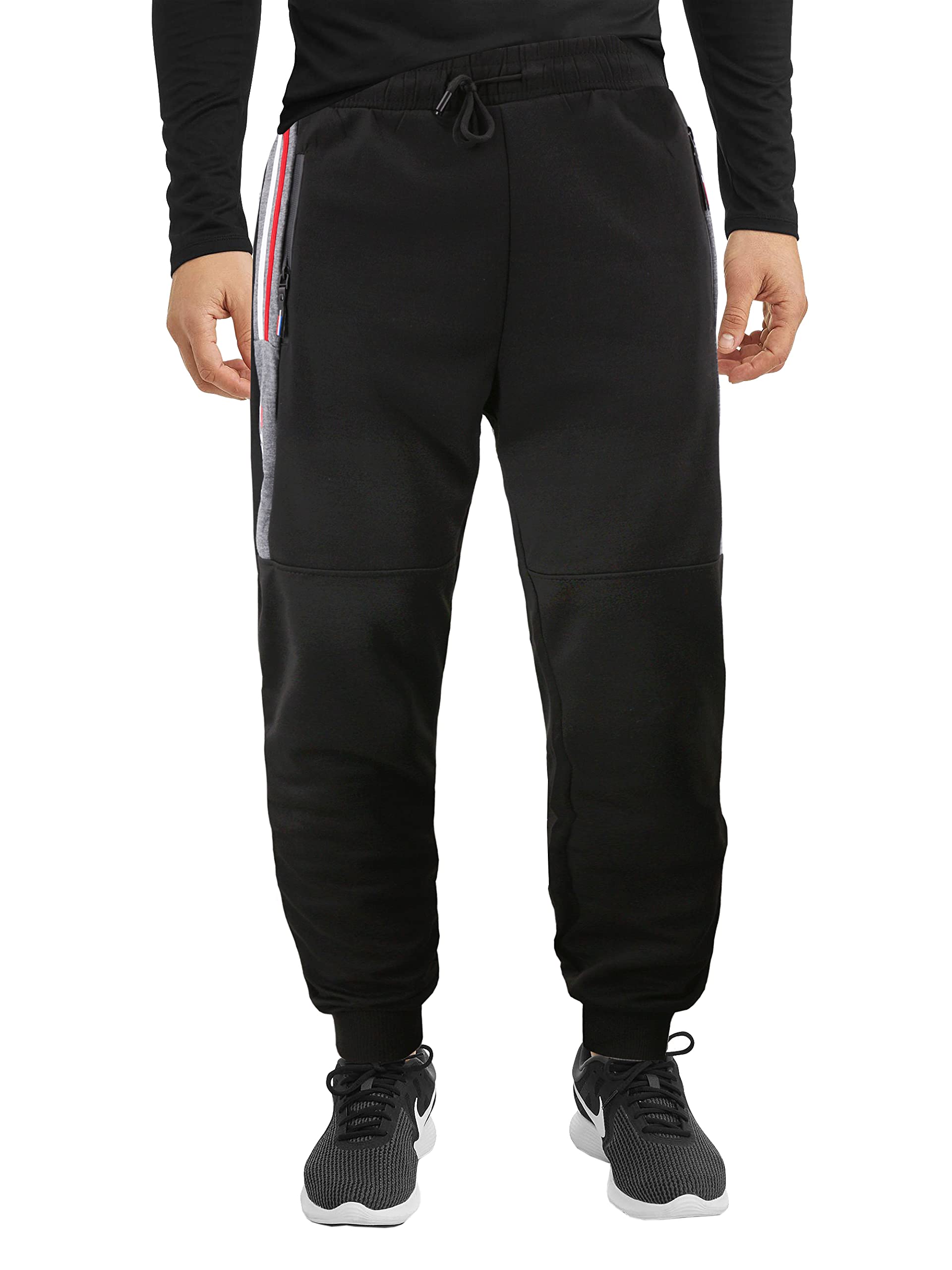 VKWear Men's Camo Athletic Joggers - Quilted Moto Sweatpants for Gym, Running & Casual Wear | Stretch Fitness Pants with Drawstring Waist