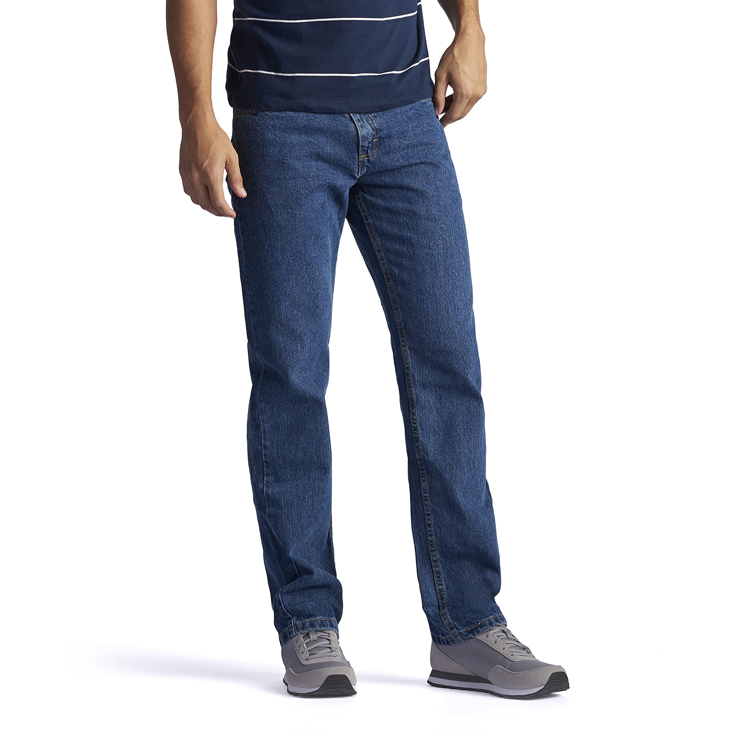 Lee Men's Regular Fit Straight Leg Jeans - Classic Denim Pants for Casual Wear & Everyday Comfort | Perfect for Work, Weekend & Outdoor Activities