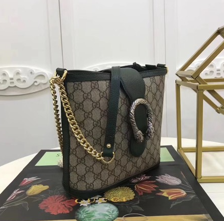 Gucci Dionysus Medium GG Bucket Bag in Green - Luxury Designer Handbag for Women, Perfect for Parties, Work & Everyday Use