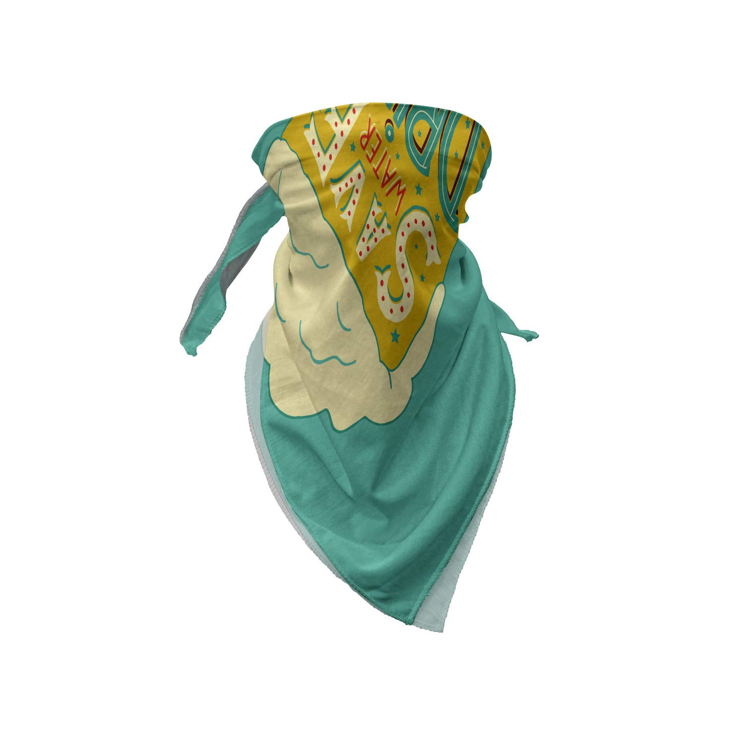 Ambesonne Retro Bandana - Foamy Beer Glasses Print Unisex Head & Neck Scarf for Men & Women | Perfect for Concerts, Festivals & Outdoor Activities