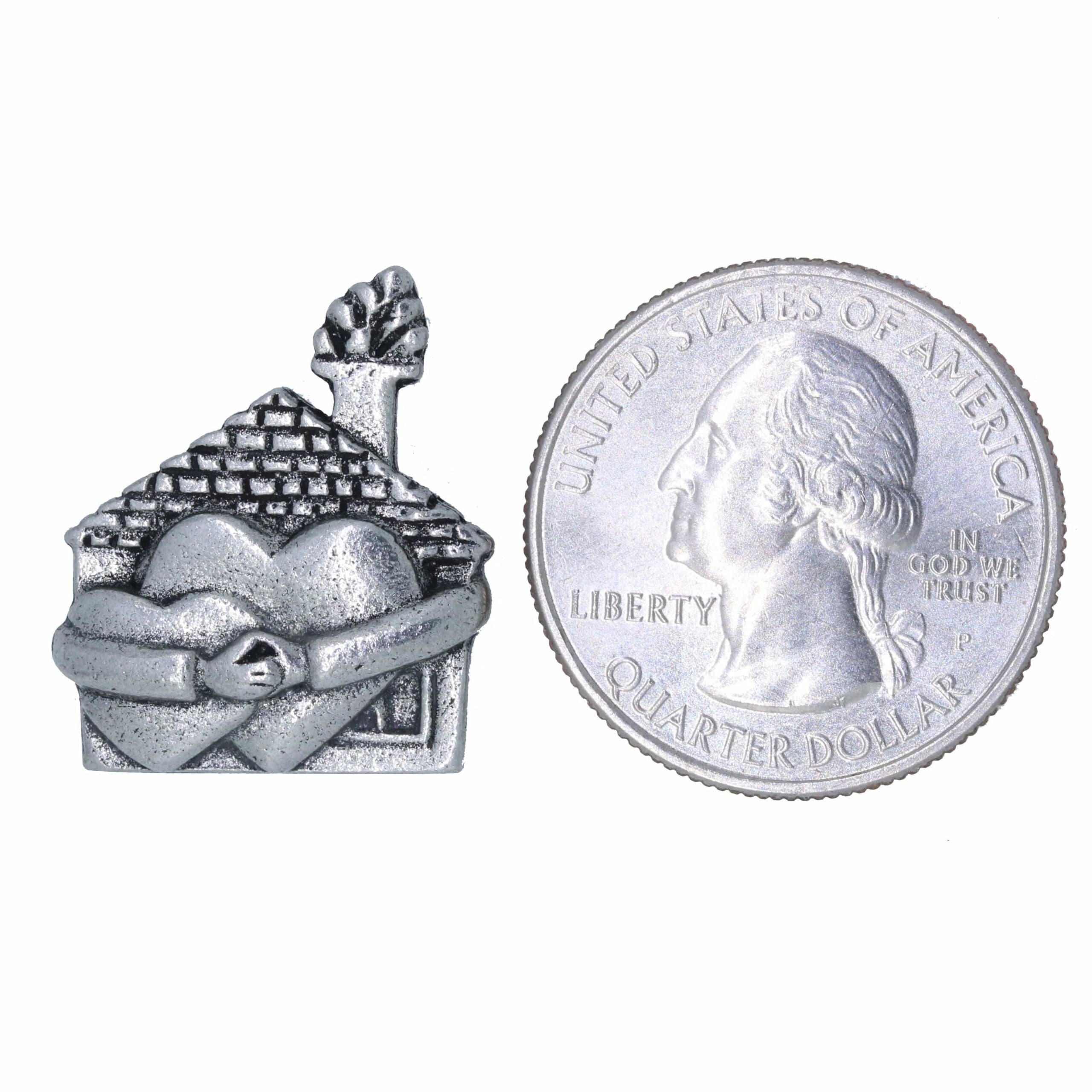 Jim Clift Design Heart & Hands Lapel Pin - Elegant Home Decor & Gift for Loved Ones - Perfect for Weddings, Anniversaries & Special Occasions