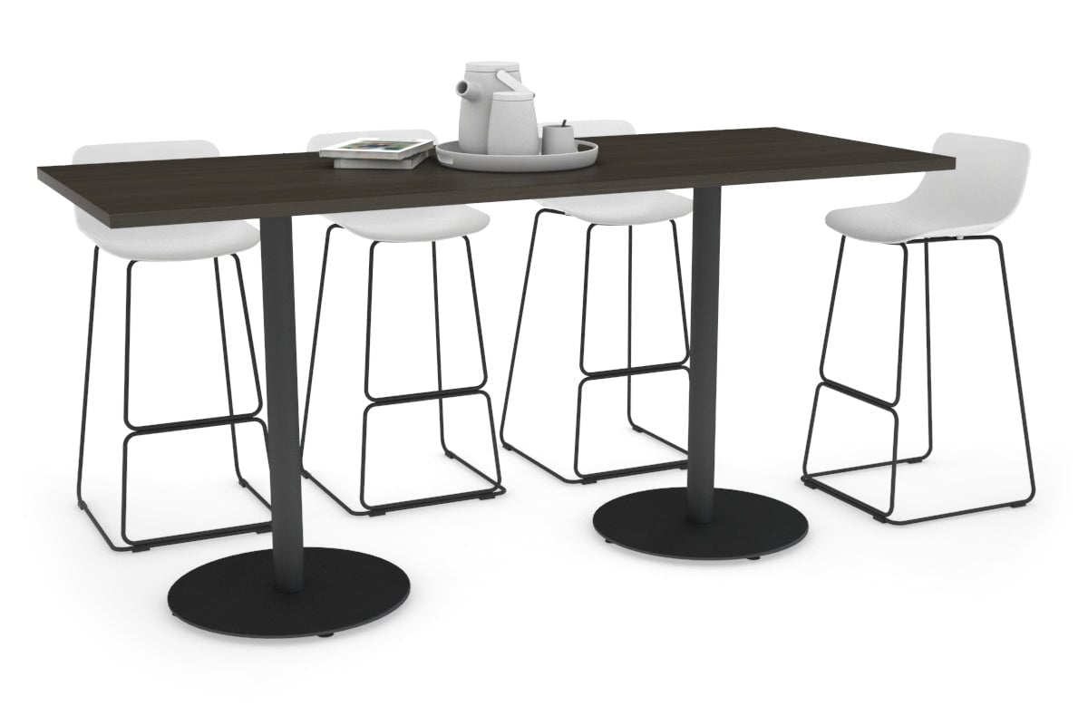 Sapphire Disc Base Counter Table - 1800L x 800W Modern Bar Table for Kitchen, Restaurant & Commercial Use