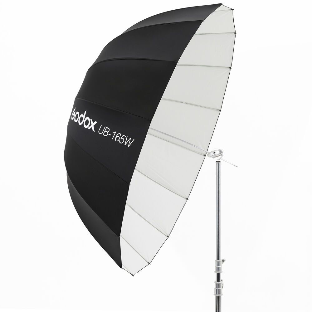 GODOX 65-inch (165CM) White Parabolic Umbrella Softbox - Professional Photography Lighting Modifier for Studio, Portrait, and Product Photography