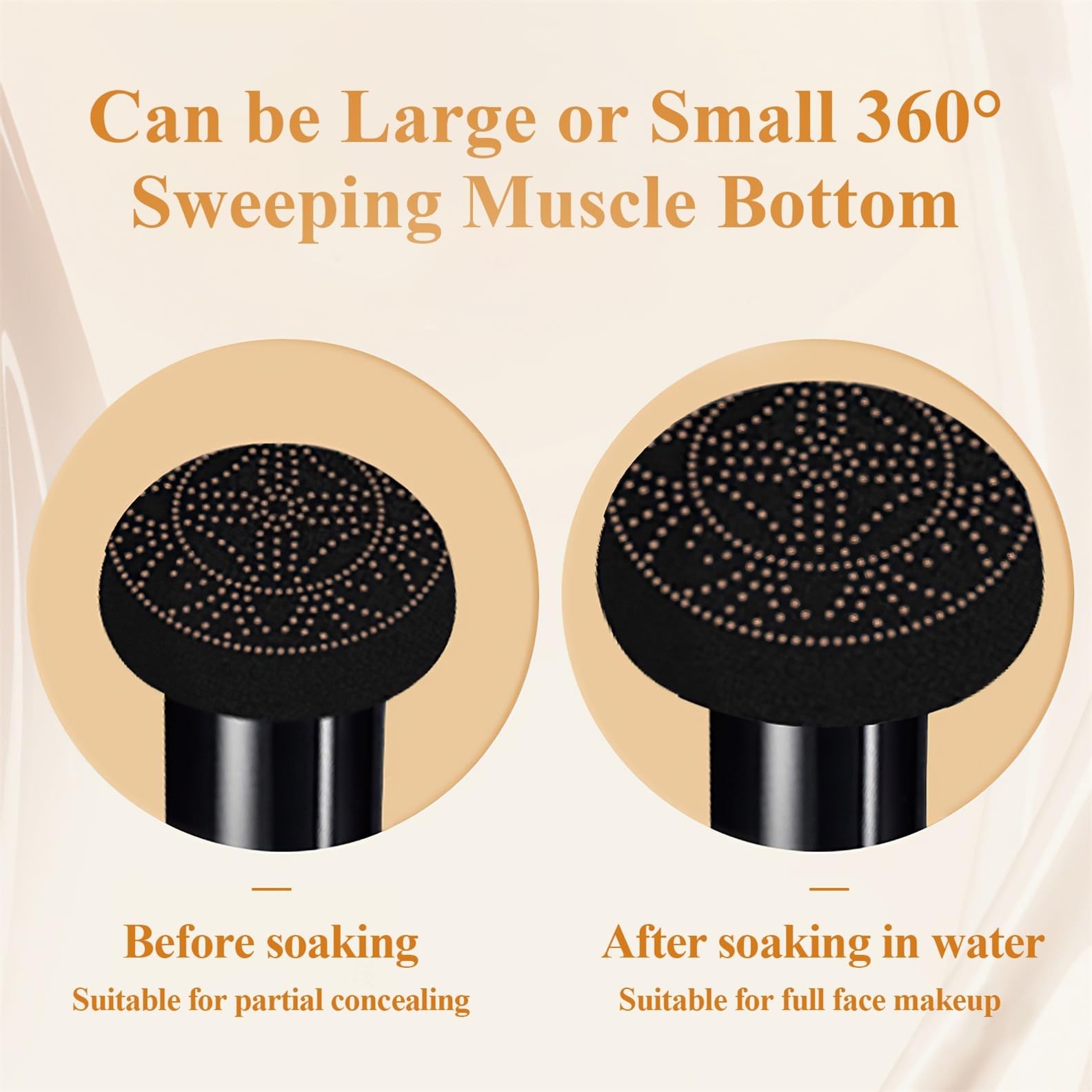 Mushroom Head Air Cushion CC Cream - Long Lasting Matte Concealer & Bright Makeup Base with Collagen | Moisturizing BB Cream Liquid Foundation (3.21oz, Natural) - Perfect for Daily Wear, Photo Shoots & Special Occasions