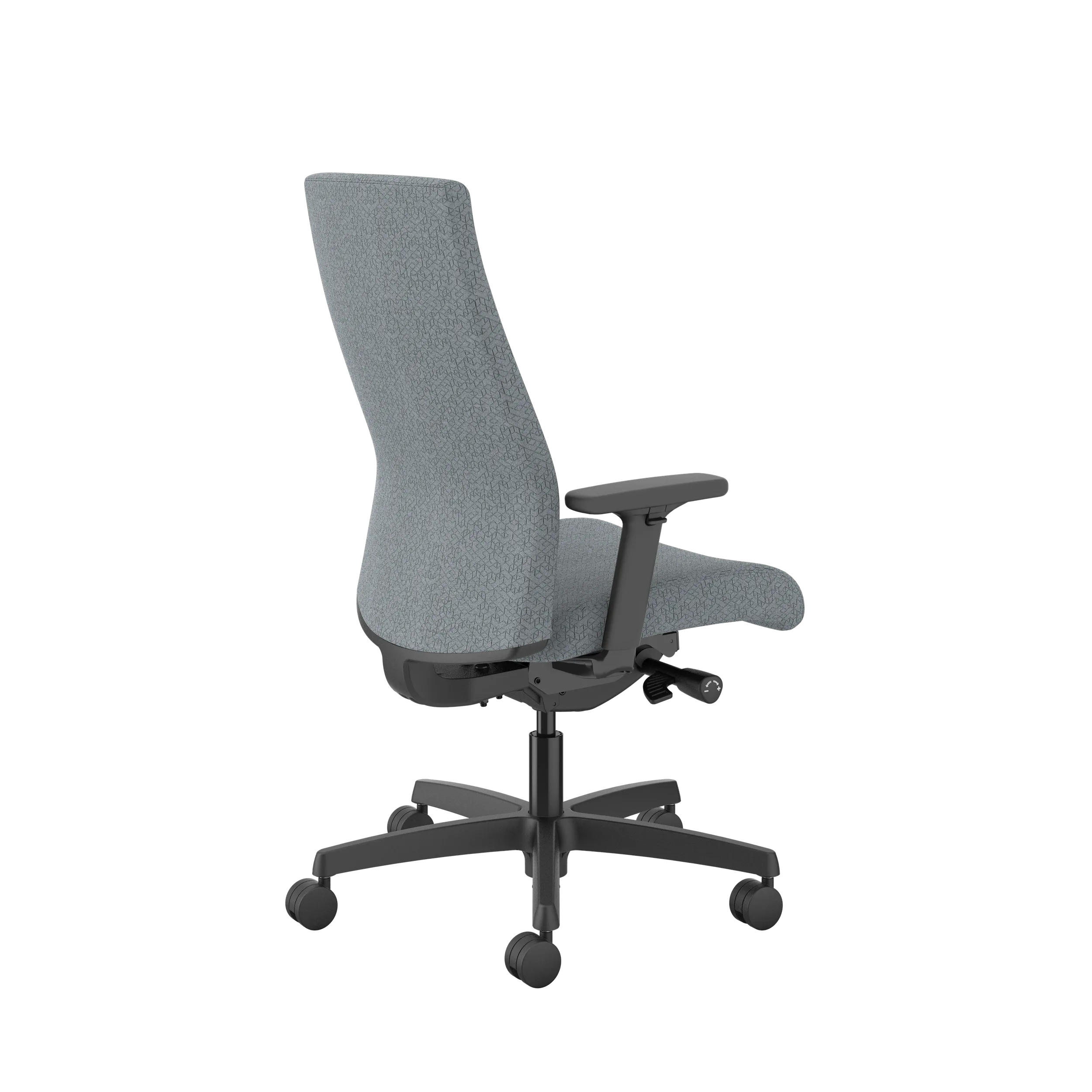HON Ignition Upholstered Mid Back Office Chair - Ergonomic Mesh Task Chair with Adjustable Lumbar Support for Home & Office Workspace - Perfect for Long Hours of Computer Work and Video Conferencing