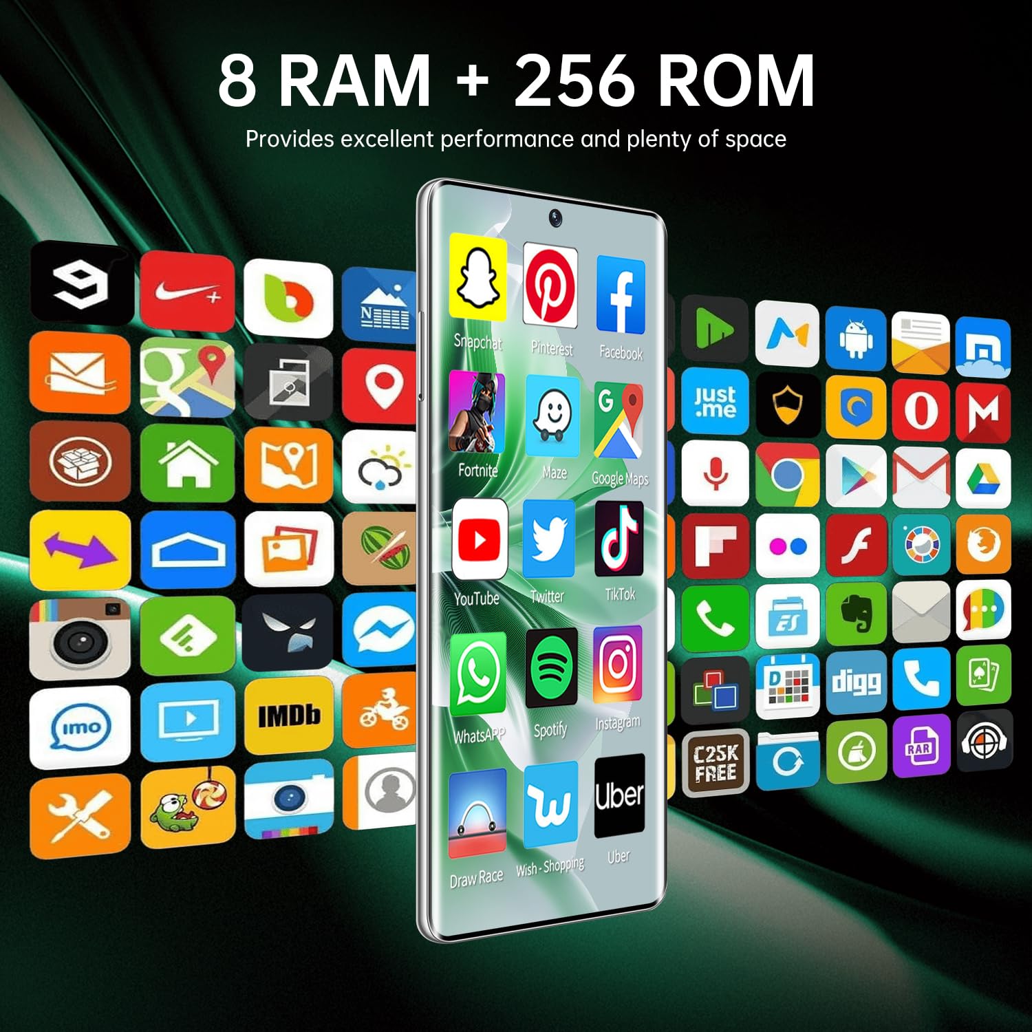 Reno 11 Pro Unlocked Smartphone 8GB RAM 256GB Storage | 6000mAh Long-Lasting Battery | 50MP+13MP Dual Camera | 5G Dual SIM Android Phone (Pearl White) - Perfect for Travel, Photography & Business Professionals
