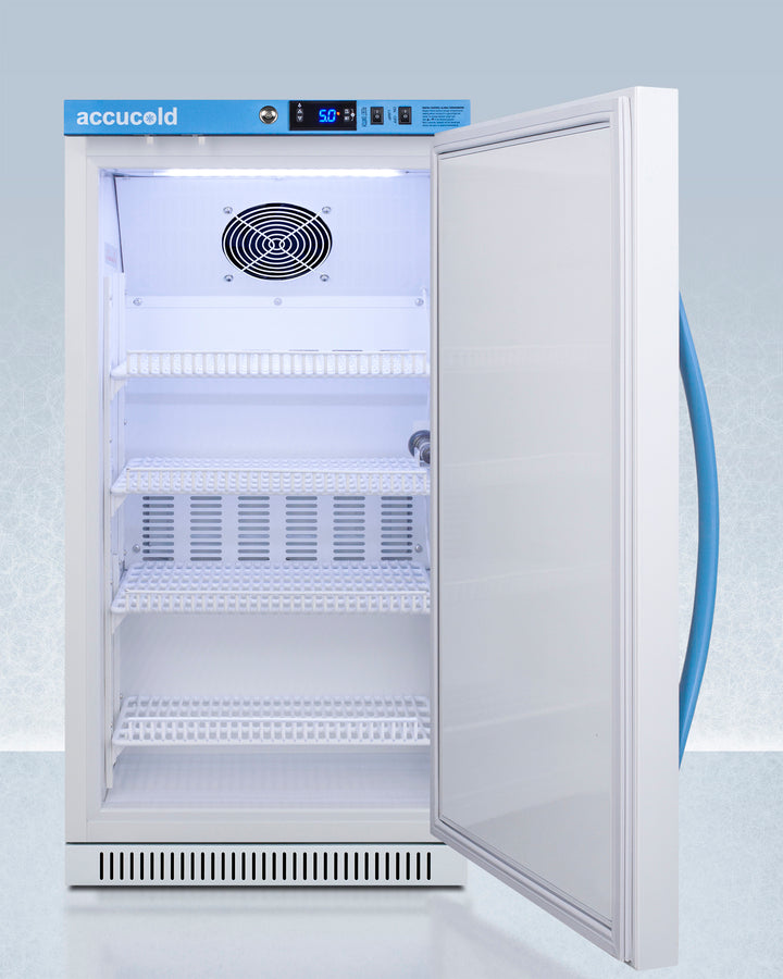 Accucold 2.83 Cu.Ft. Medical Vaccine Refrigerator with ADA Compliant Height - Perfect for Clinics, Pharmacies & Vaccine Storage (Model ARS32PVBIADADL2B)