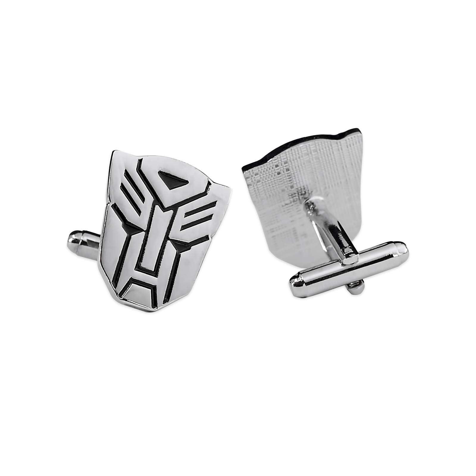 Masonic Exchange Silver Auto Robot Cufflinks (7/8'' Tall) - Perfect for Formal Events, Weddings & Gifts for Engineers & Tech Enthusiasts