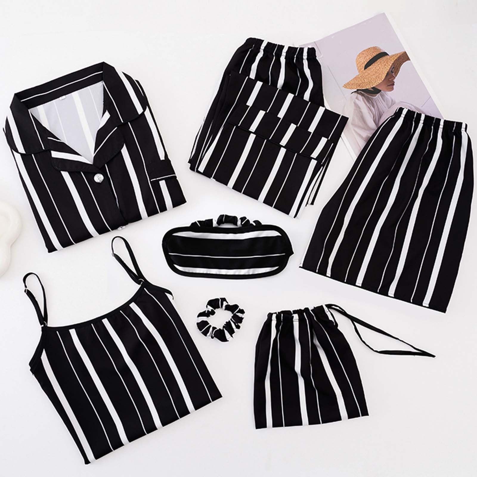 Elegant Black Funeral Outfit for Women - Comfortable Pajama Set with Lace Trim | Perfect for Memorial Services, Sleepwear & Relaxing at Home