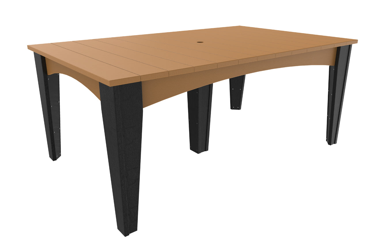 LuxCraft 44 x 72 Inch 7-Piece Dining Table Set for Kitchen Island - Modern Wooden Counter Height Table with 6 Chairs - Perfect for Family Meals, Entertaining & Small Space Dining Rooms