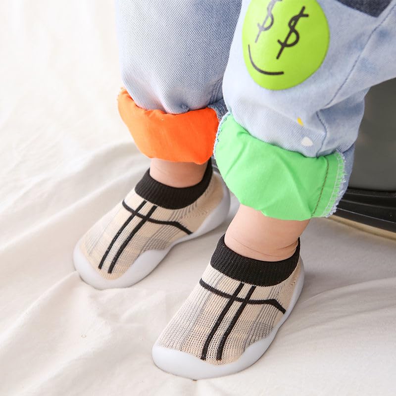 **Non-Slip Baby Slipper Socks for Boys & Girls – Soft Unisex Toddler House Shoes with Rubber Sole for Indoor & Crib Use – Perfect for Playtime & Cozy Home Wear**