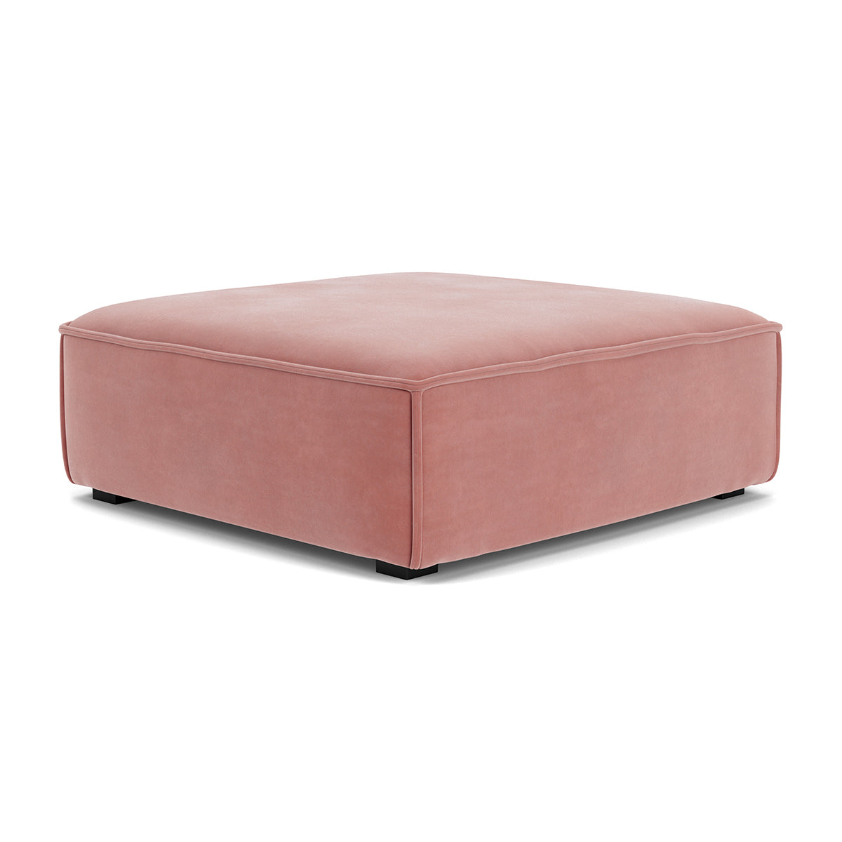 Premium Daphne Velvet Extra Large Footrest - Soft & Supportive Ottoman for Living Room, Office & Bedroom - Comfortable Foot Rest Stool for Relaxing, Working & Nursing (Grey)