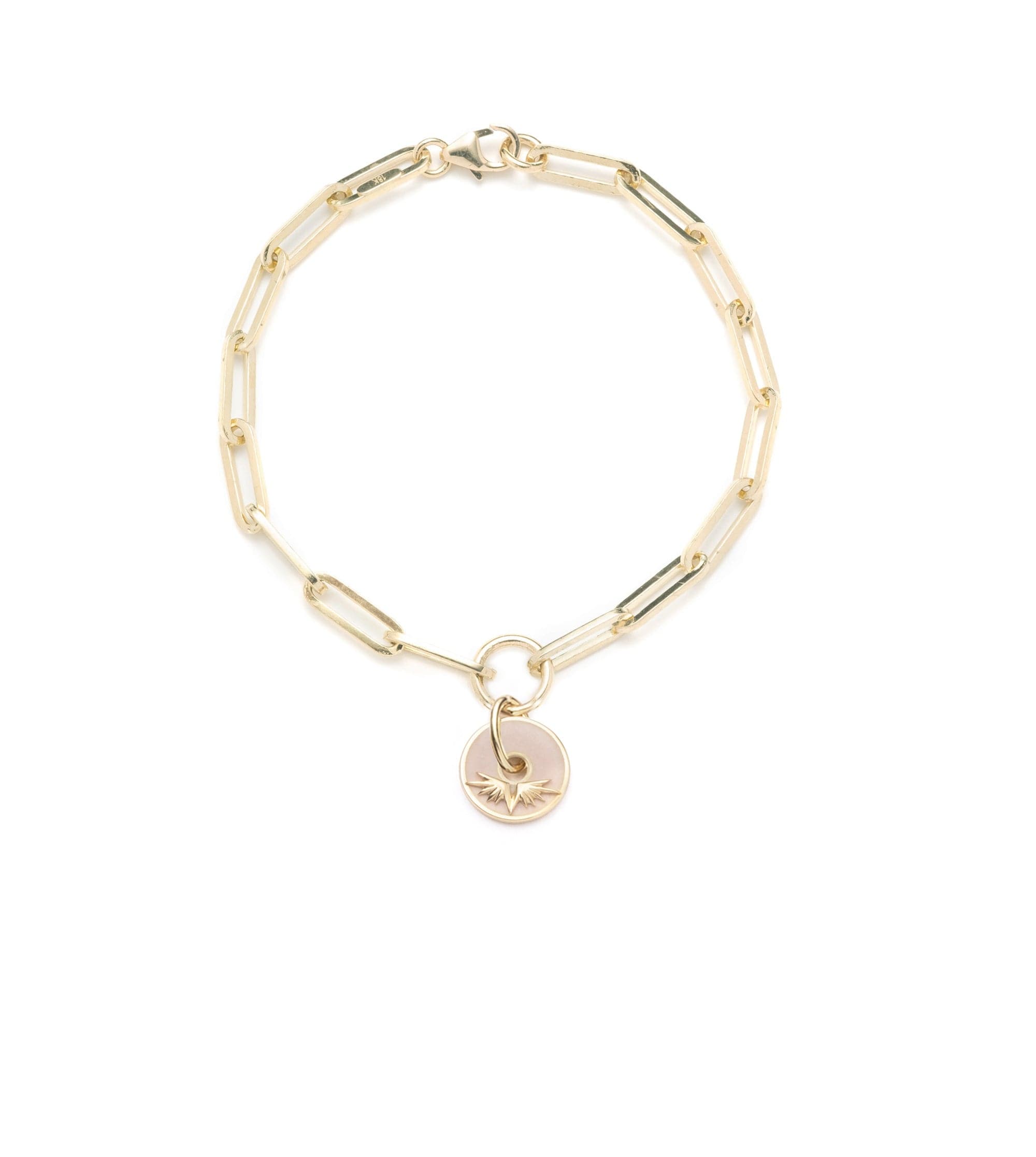 Blush Wings Vivacity: Elegant Disk Classic FOB Clip Chain Bracelet for Women - Perfect for Parties, Date Nights & Everyday Wear